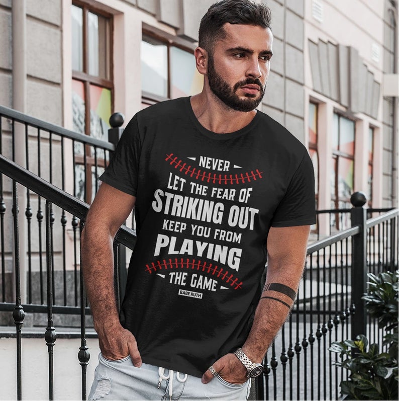 Babe Ruth Quote Aesthetic Baseball Shirt