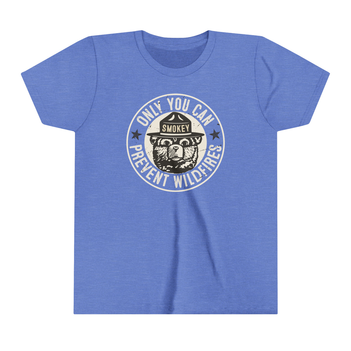 Smokey Bear Prevent Wildfire Camping Shirt | Youth Jersey T-shirt