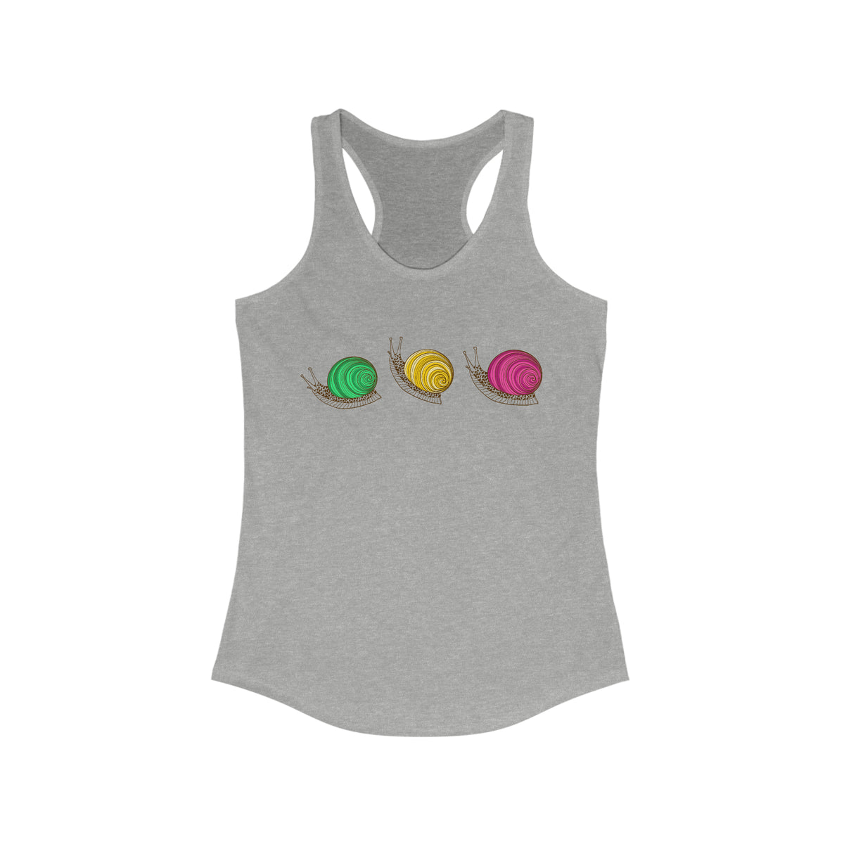 Cute Snail Lover Nature Shirt | Nature Lover Gift | Women's Ideal Racerback Tank
