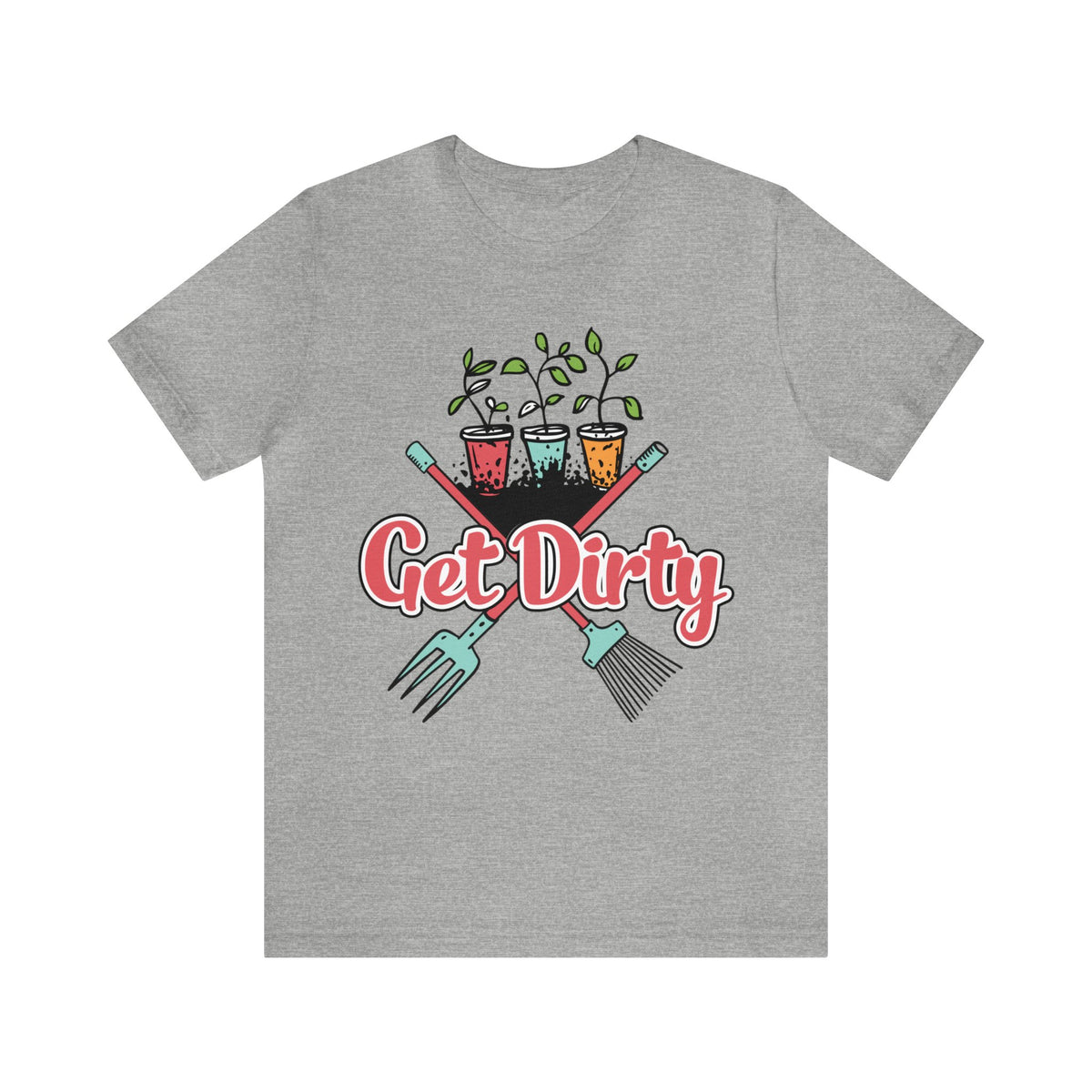 Get Dirty Plant Lady Funny Gardening Shirt | Plant Lover Gift | Unisex Jersey T-shirt