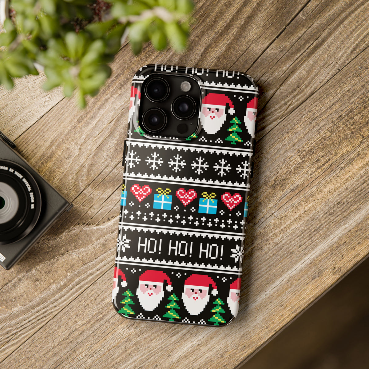 Santa Ugly Christmas Sweater iPhone Case