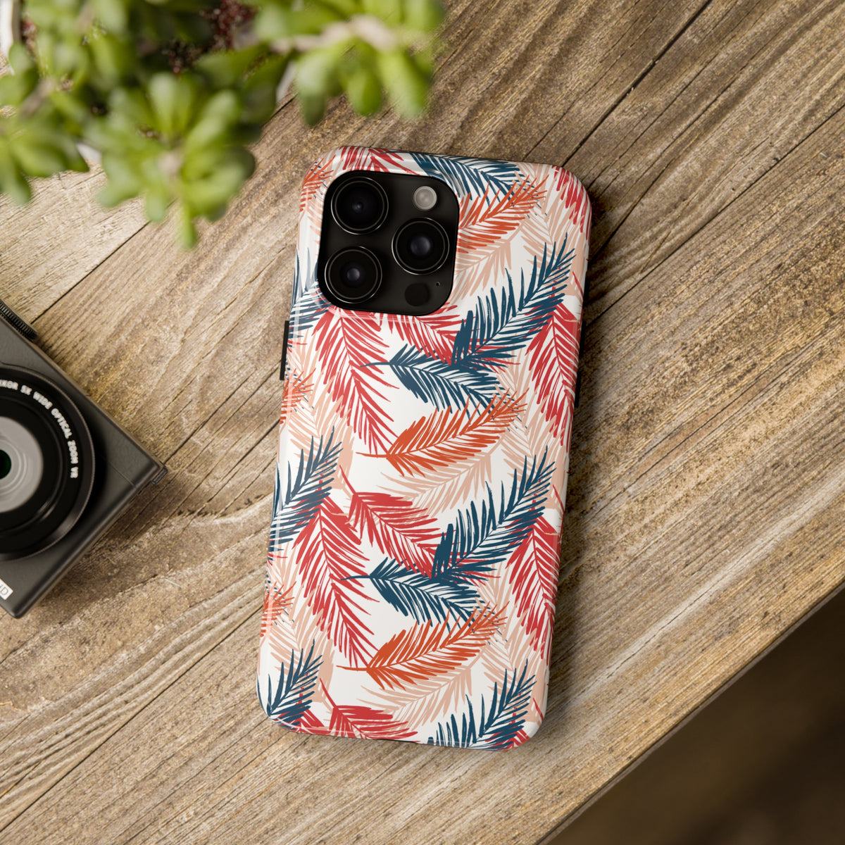 Tropical Palm Tree iPhone Case | iPhone 15 14 13 12 11 Phone Case | Beach Bum Gift | Tough Impact-resistant Phone Case