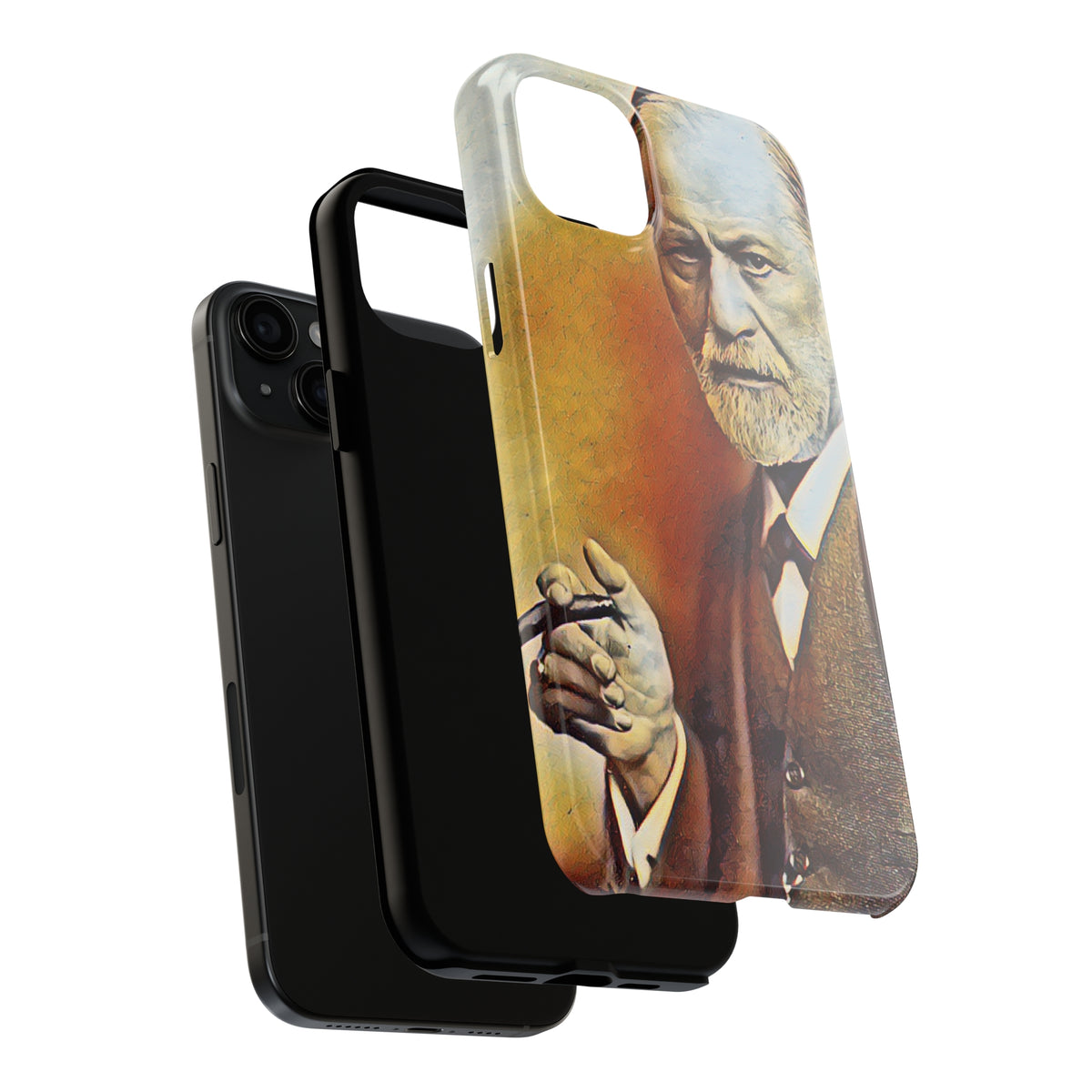 Vintage Freud iPhone 15 14 13 12 11 Case (all models) | Psychology Gift | Tough Phone Case