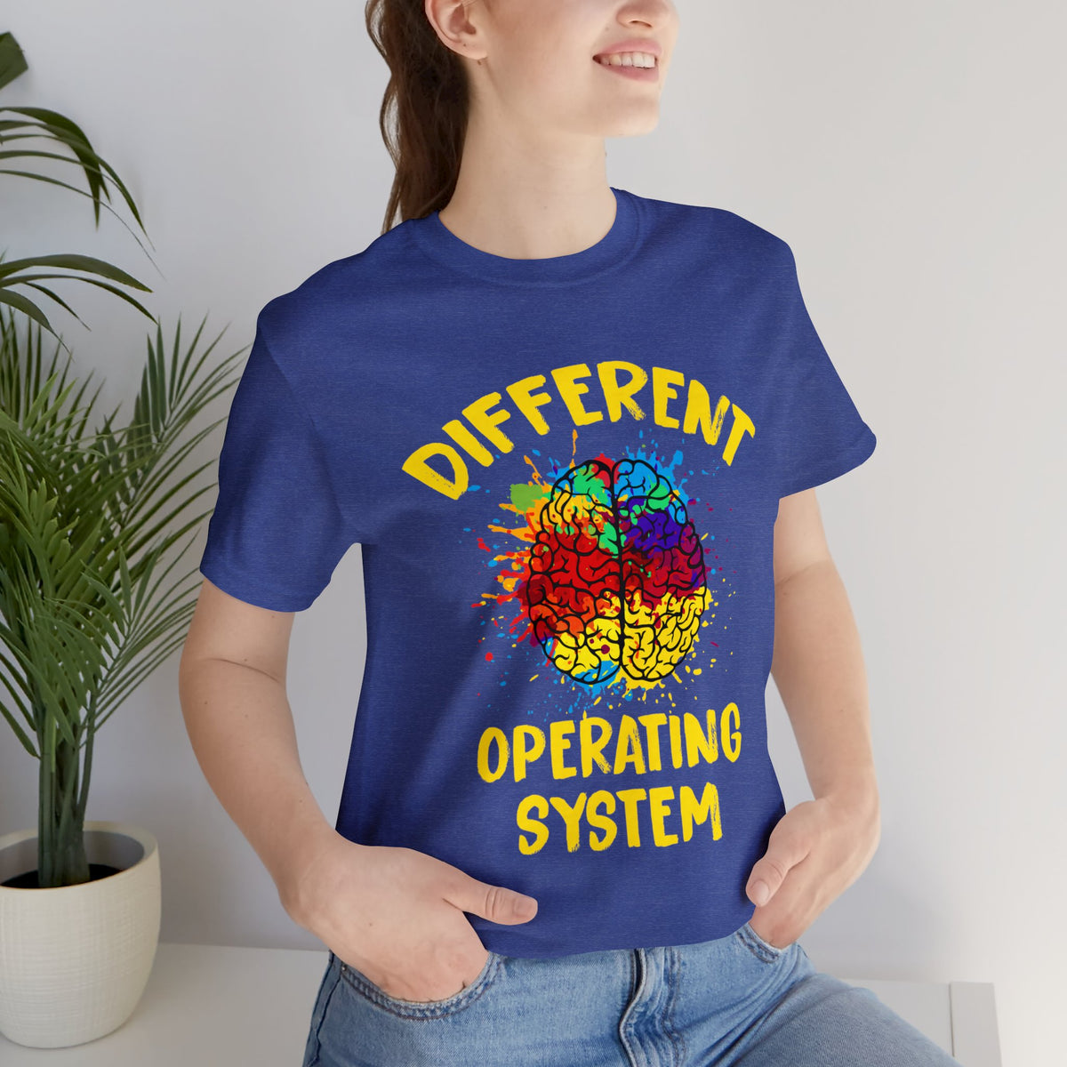 Different Operating System Autism Shirt | Autism Awareness Gift | Bella Canvas Unisex Jersey T-shirt