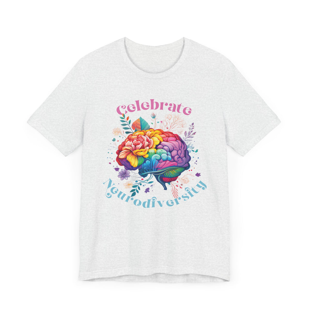 Celebrate Neurodiversity Shirt | Autism Shirt | Autism Awareness Shirt | Inclusion Shirt | Brain Art | Super Soft Unisex Jersey T-shirt