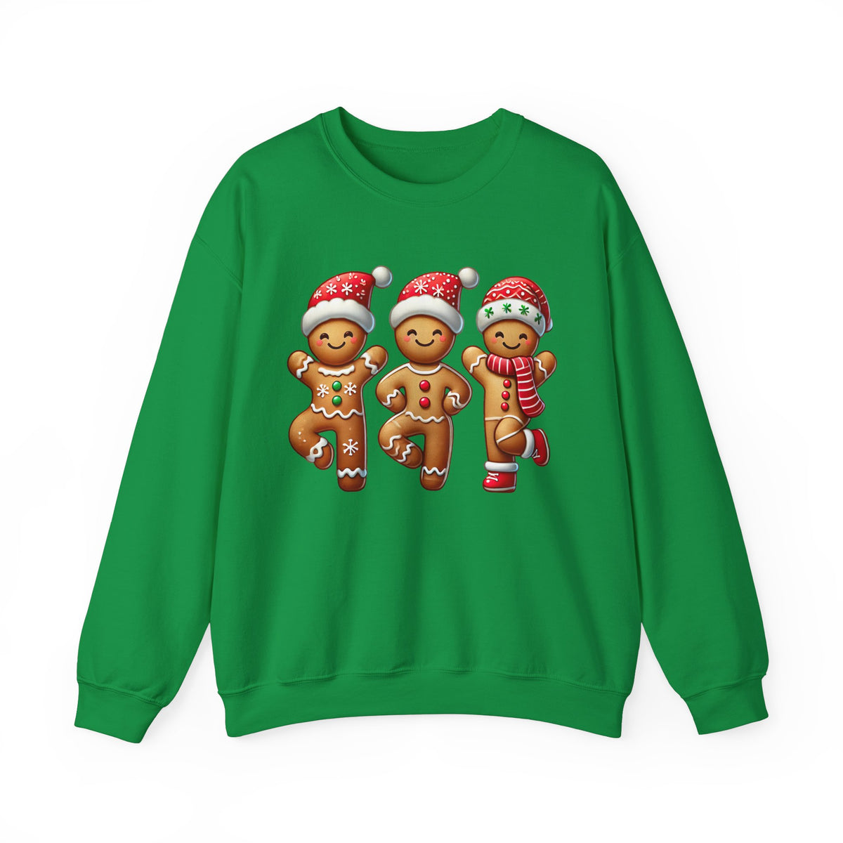 Dancing Gingerbread Cookies Christmas Shirt | Cute Gingerbread Man Shirt | Christmas Gift For Dancer | Unisex Crewneck Sweatshirt