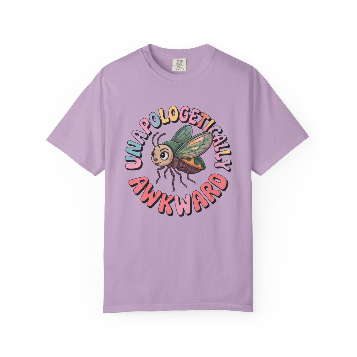 Unapologetically Awkward Funny Bug Shirt | Cute Junebug Introvert Shirt | Nature Lover Gift | Unisex Garment-Dyed T-shirt