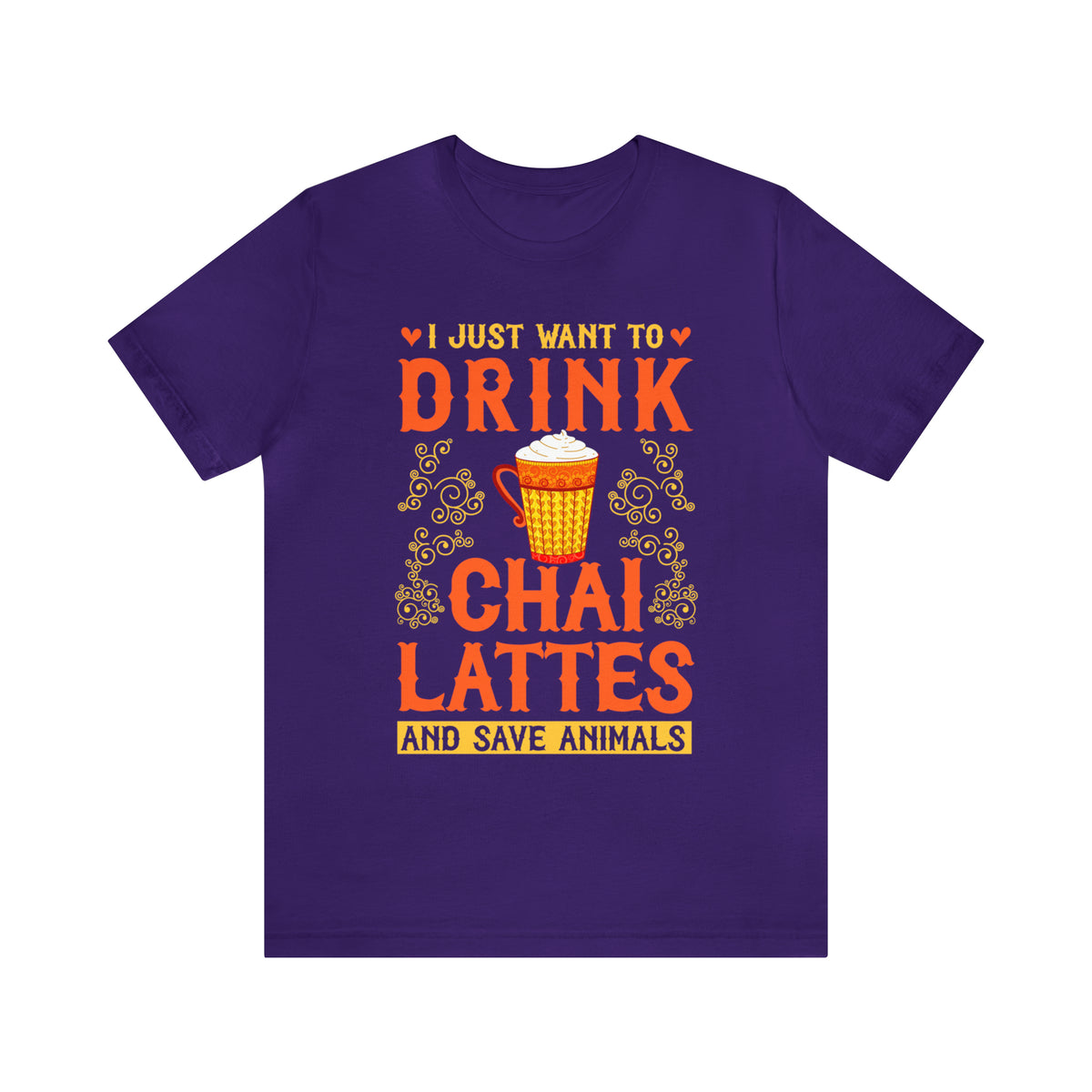 Chai Latte Chai Tea Shirt | Artist Shirt | Crafter Artist Gift | Chai Lover Tea Gift for Her | Unisex Jersey T-shirt