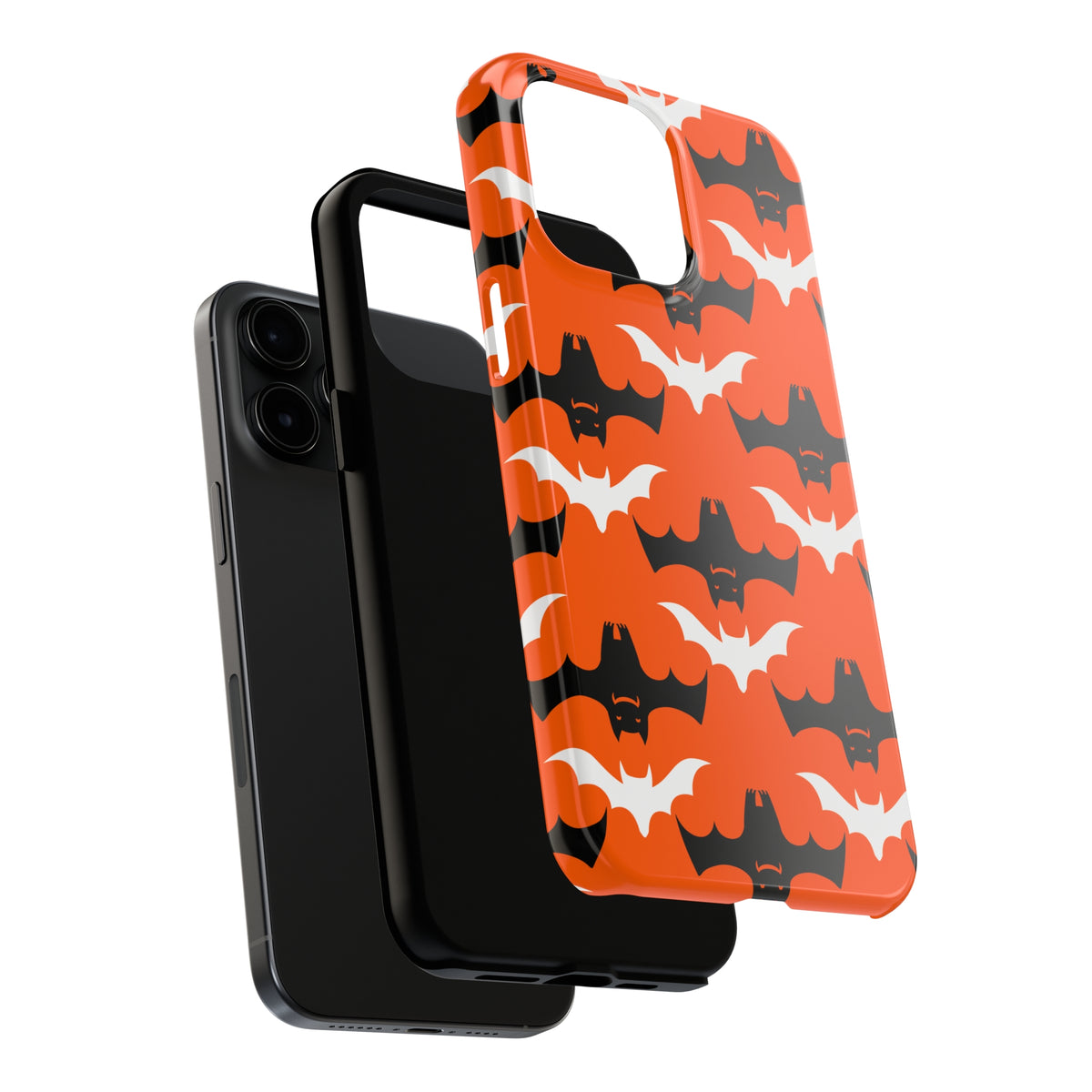 Spooky Halloween Bats iPhone Case | iPhone 15 14 13 12 11 Phone Case | Halloween Gift | Tough Impact-resistant Phone Case