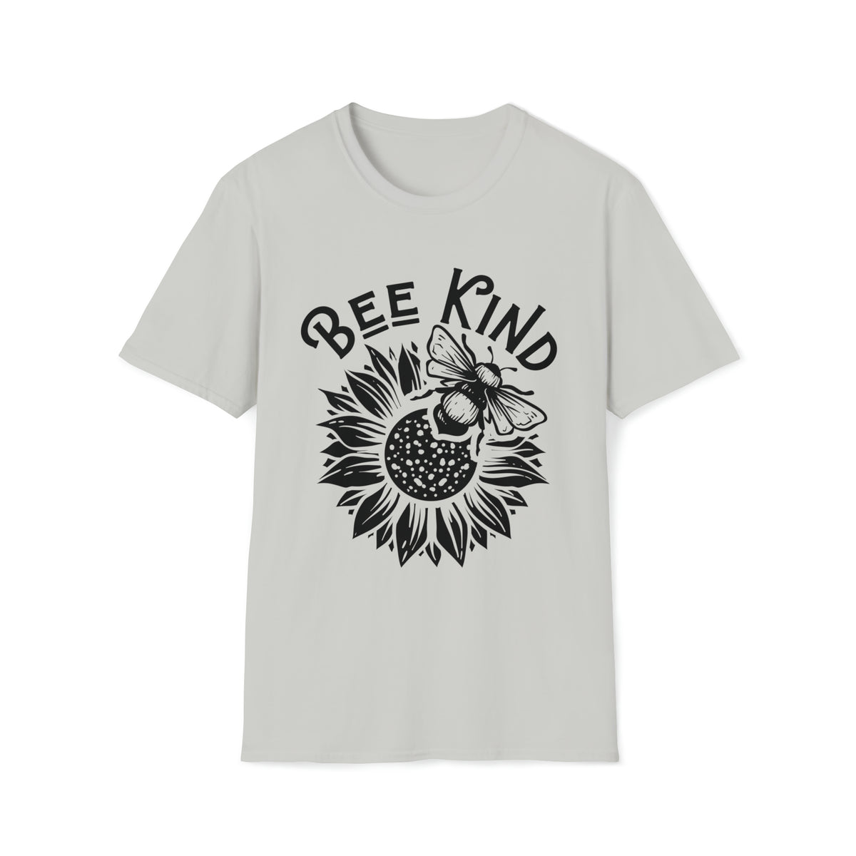 Bee Kind Inspirational Sunflower Shirt | Be Kind Sunflower Gift | Unisex Soft T-Shirt