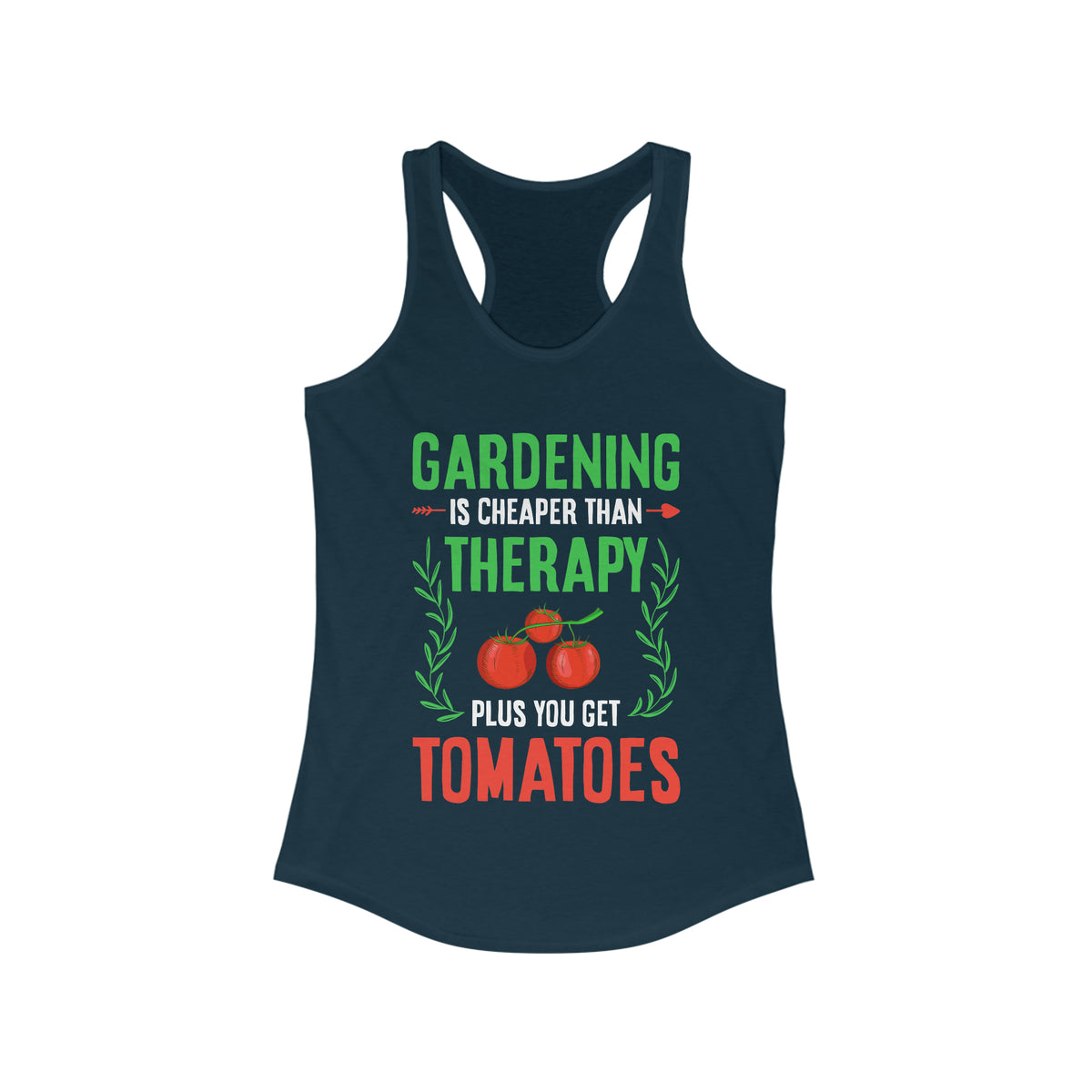 Garden Psychology Funny Gardener Shirt | Garden Psychology Gift | Women's Ideal Racerback Tank