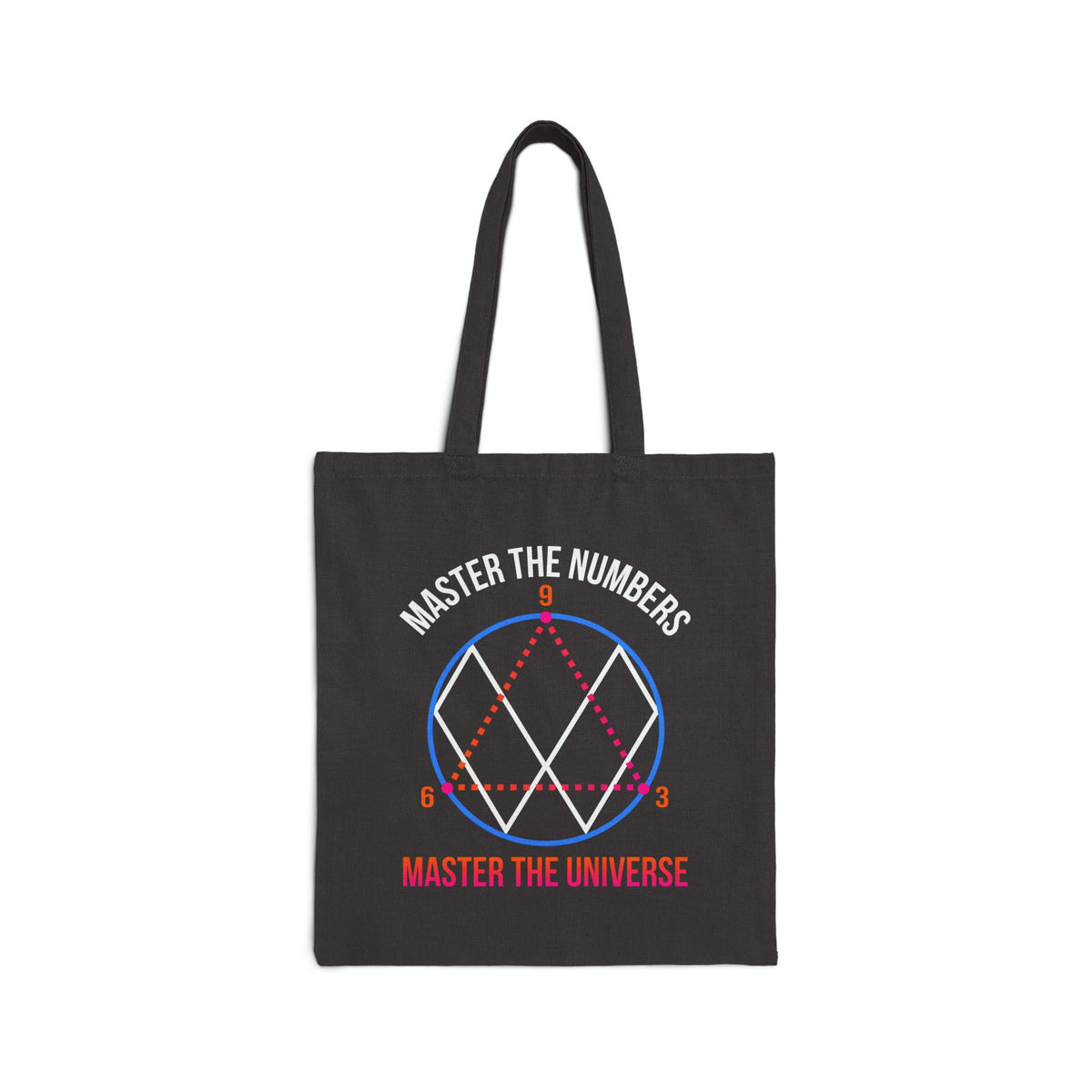 369 Math Theory Manifestation Tote Bag | Nikola Tesla Math Nerd Tech Nerd Gift | Key To The Universe Bag | Cotton Canvas Tote Bag