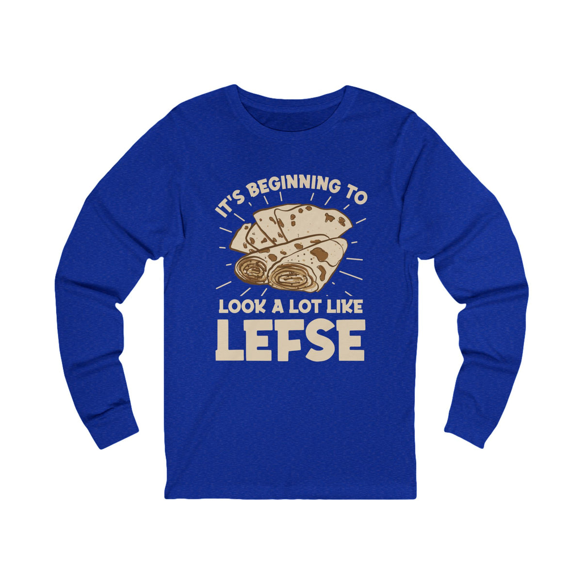 Norwegian Lefse Funny Holiday Baking Shirt | Nordic Baker Gift| | Unisex Jersey Long Sleeve Tee