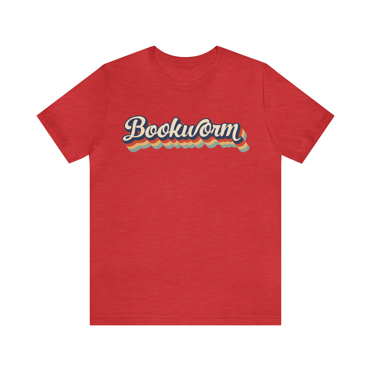 Retro Bookworm Book Lover Shirt | Bookish Gift | Unisex Jersey T-shirt