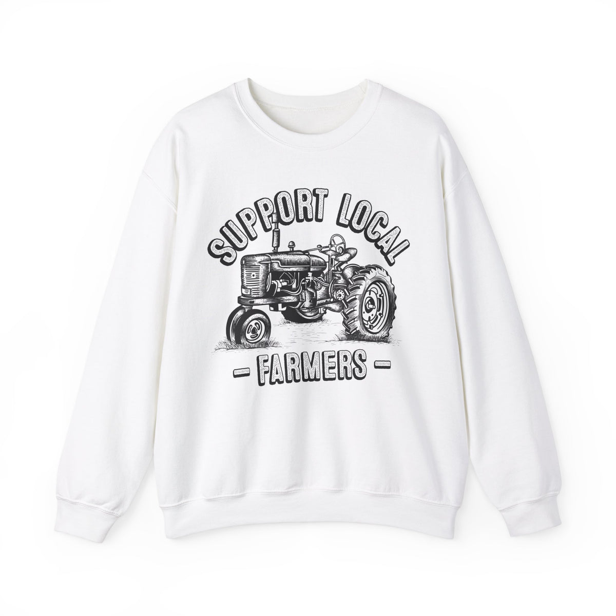 Support Local Farmers Farm To Table Shirt | Farm Girl Gift | Unisex Crewneck Sweatshirt
