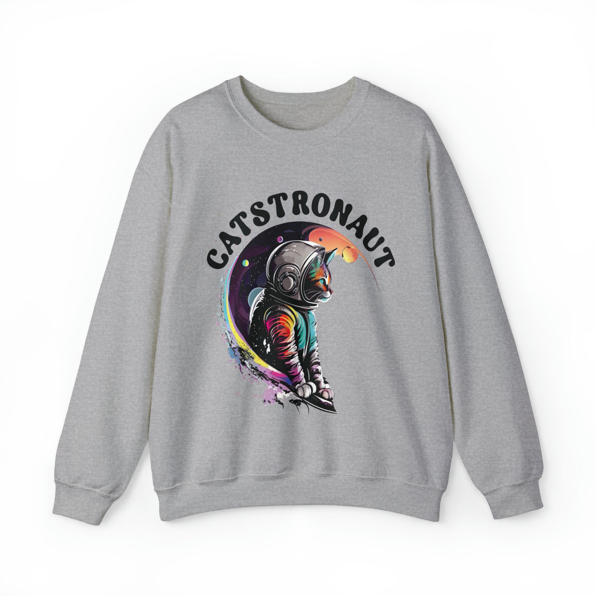 Catstronaut Funny Cat Shirt |Astronaut Shirt | Cat In Space Shirt | Cat Lover Gift | Nerd Gift | Unisex Crewneck Sweatshirt | Unisex Crewneck Sweatshirt