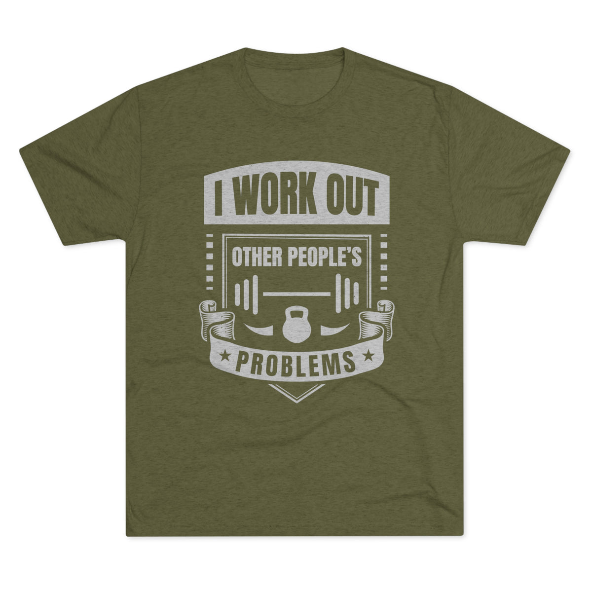 I Work Out Funny School Psychologist Shirt | Counselor Gift | Unisex Tri-Blend Crew Tee