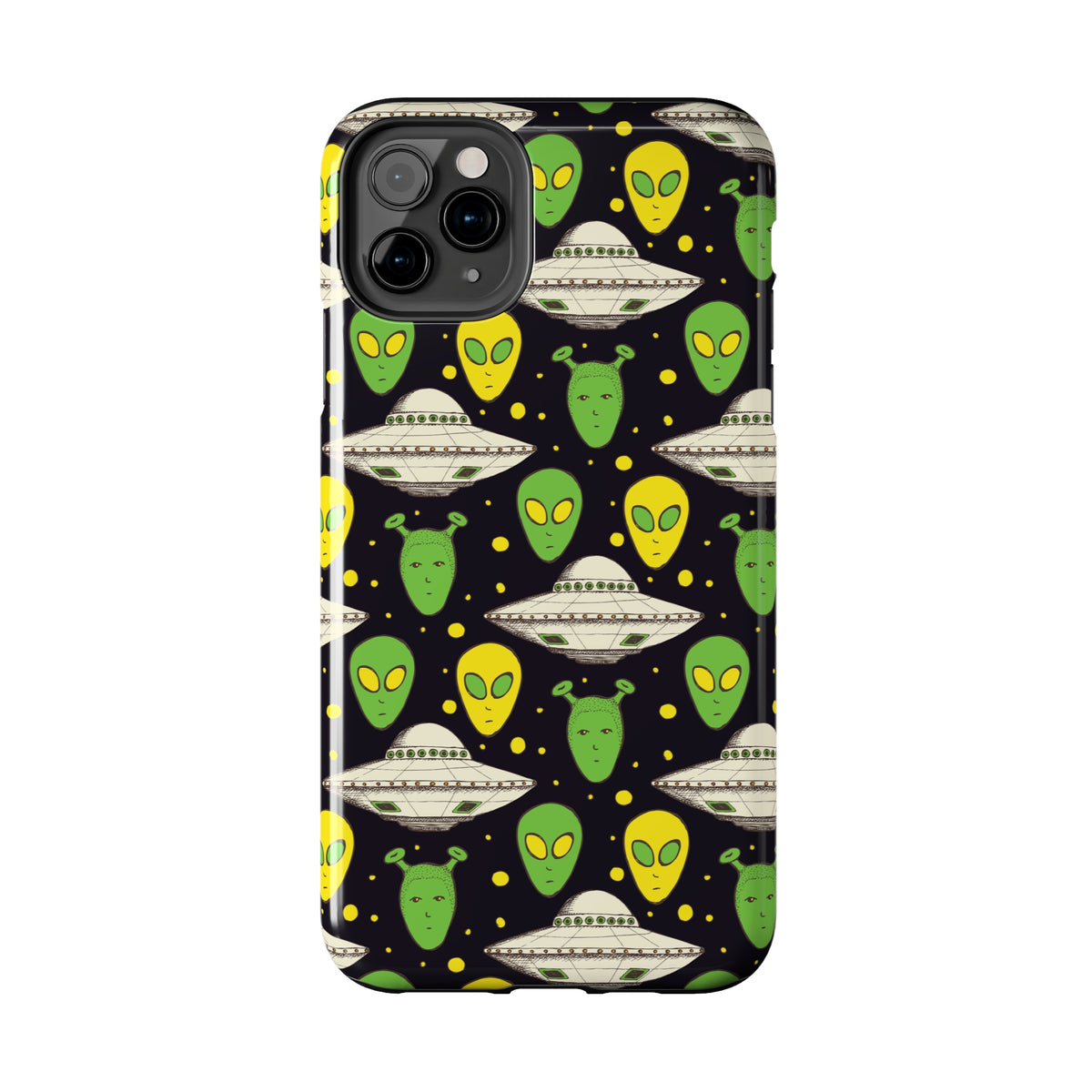 Alien UFO iPhone 15 14 13 12 11 Case (all models) | Sci Fi Nerd Gift | Tough Phone Case