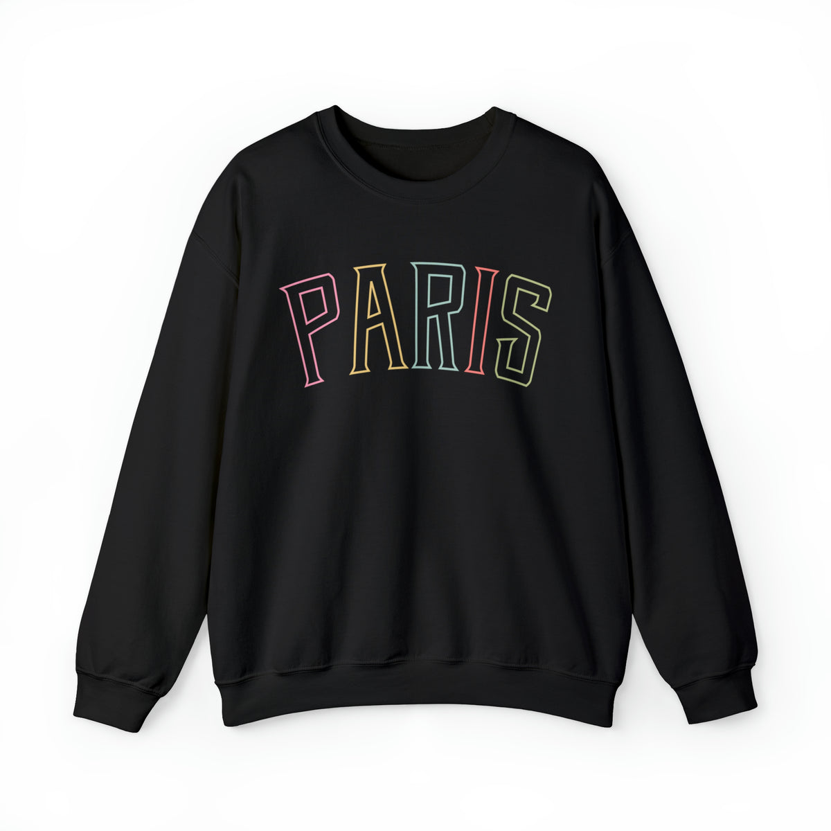 Paris College Style Sweatshirt | Paris Shirt | Paris Gifts | French Travel Shirt | Paris Vacation Shirt | Unisex Crewneck Sweatshirt