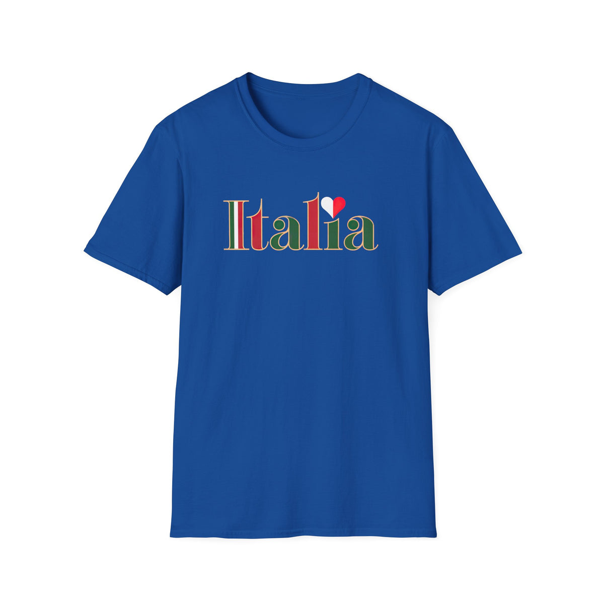 Italia Italy Flag Shirt | I Love Italy Travel Lover Gift | Cute Italian Flag Shirt | Unisex Soft Style T-shirt