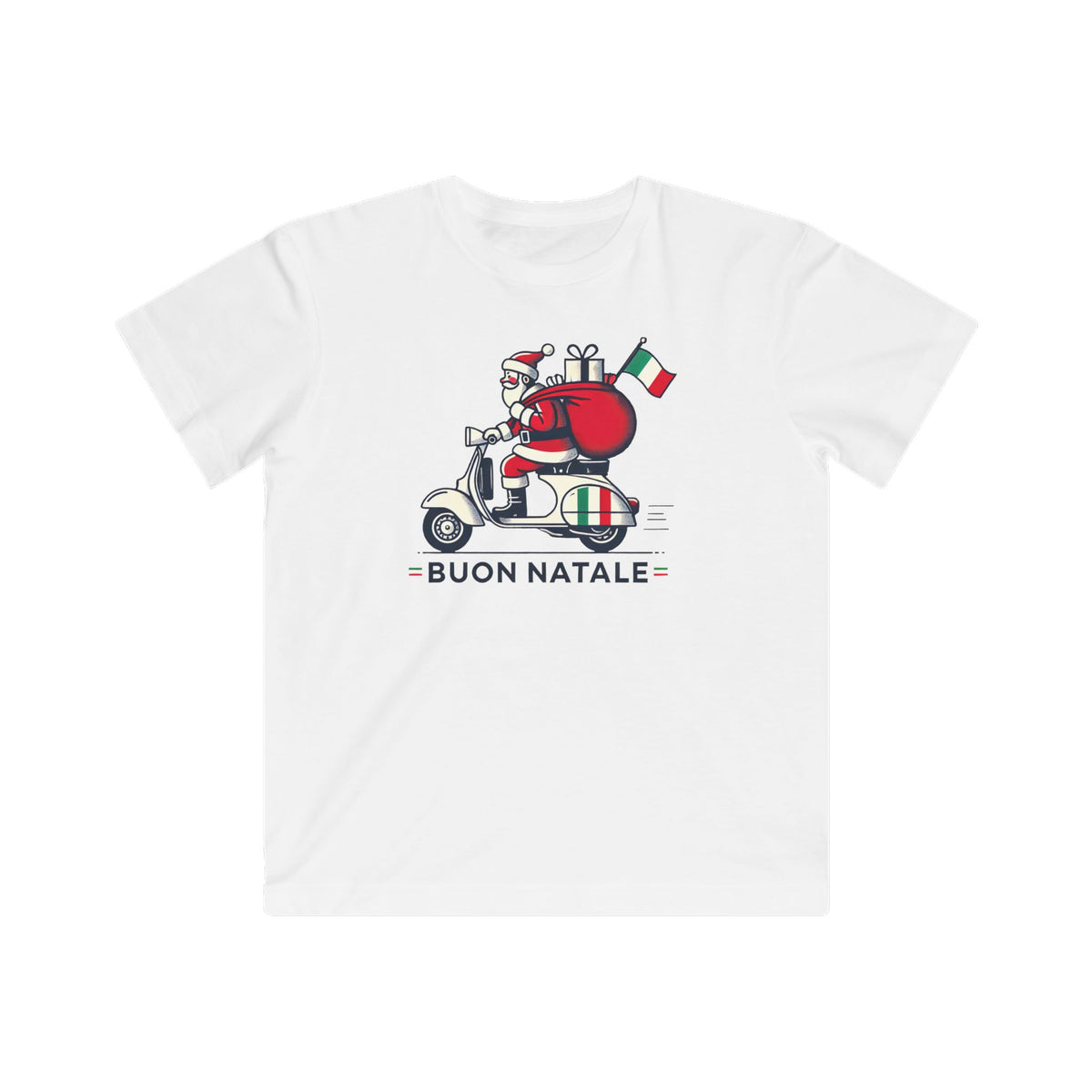 Buon Natale Italian Santa Christmas Shirt | Funny Marry Christmas Shirt | Italy Gift For Her | Kids Fine Jersey Tee