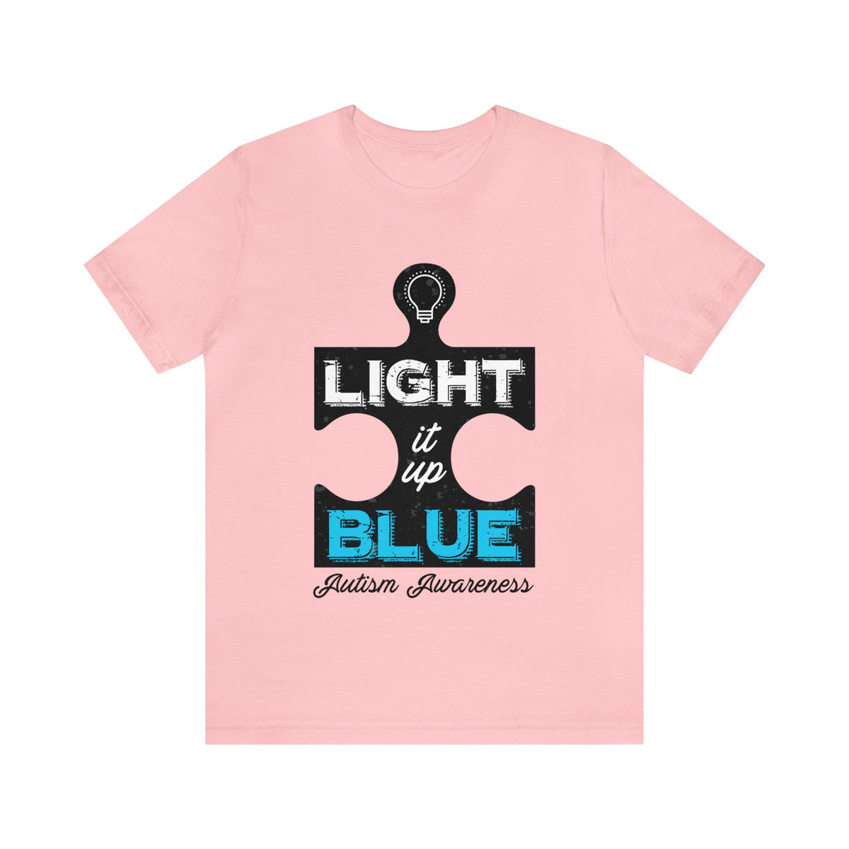 Light It Up Blue Autism Awareness Shirt | Autism Awareness Gift | Bella Canvas Unisex Jersey T-shirt
