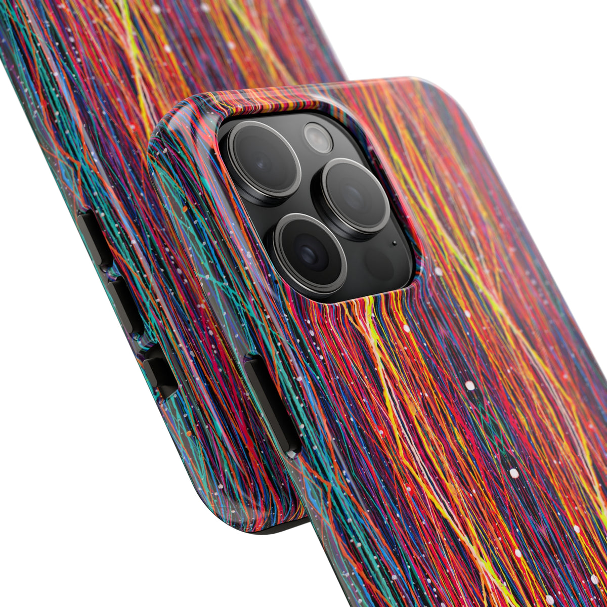Fiber Optic Geometric iPhone 15 14 13 12 11 Case (all models) | Aesthetic Nerd Gift | Tough Phone Case