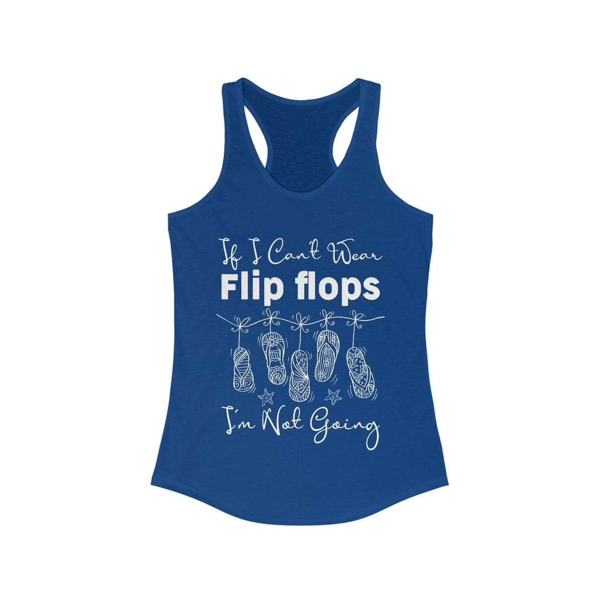 Flip Flops Funny Beach Bum Shirt | Beach Bum Gift | Women's Ideal Racerback Tank Top