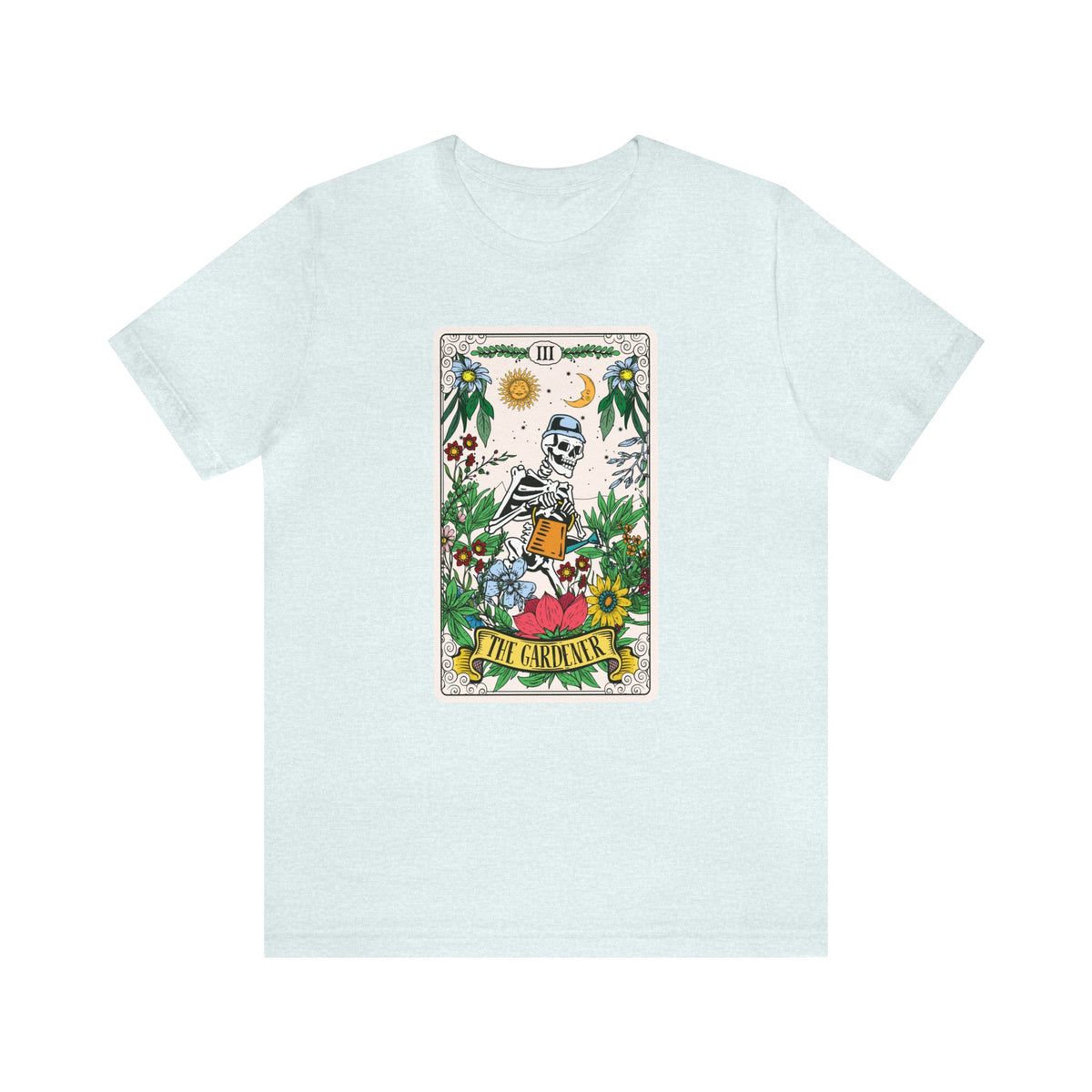 The Gardener Tarot Card Gardening Shirt | Tarot Card Gardener Gift | Unisex Jersey T-shirt