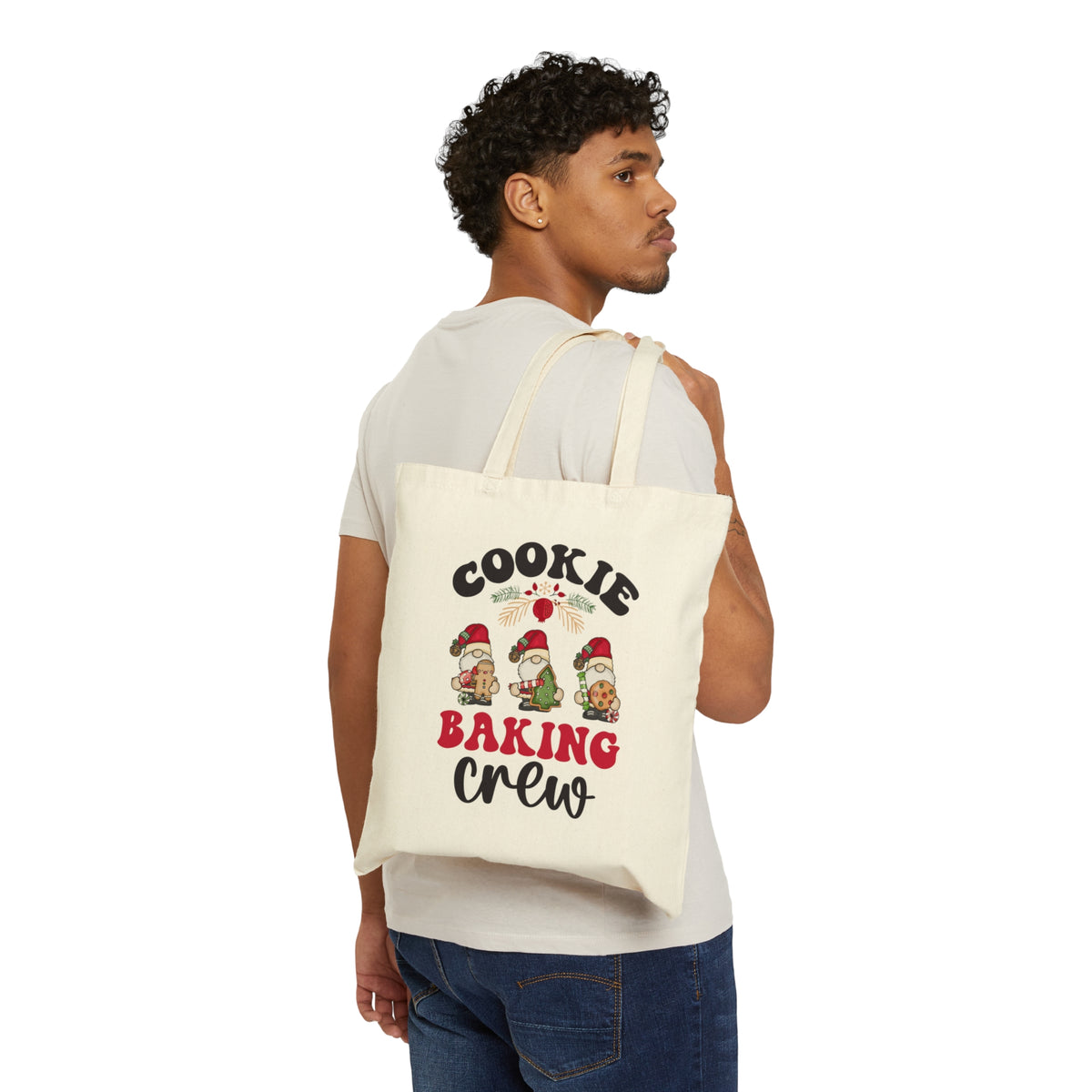 Christmas Cookie Baking Crew Tote Bag | Christmas Tote Bag | Christmas Gift For Her | Canvas Tote Bag