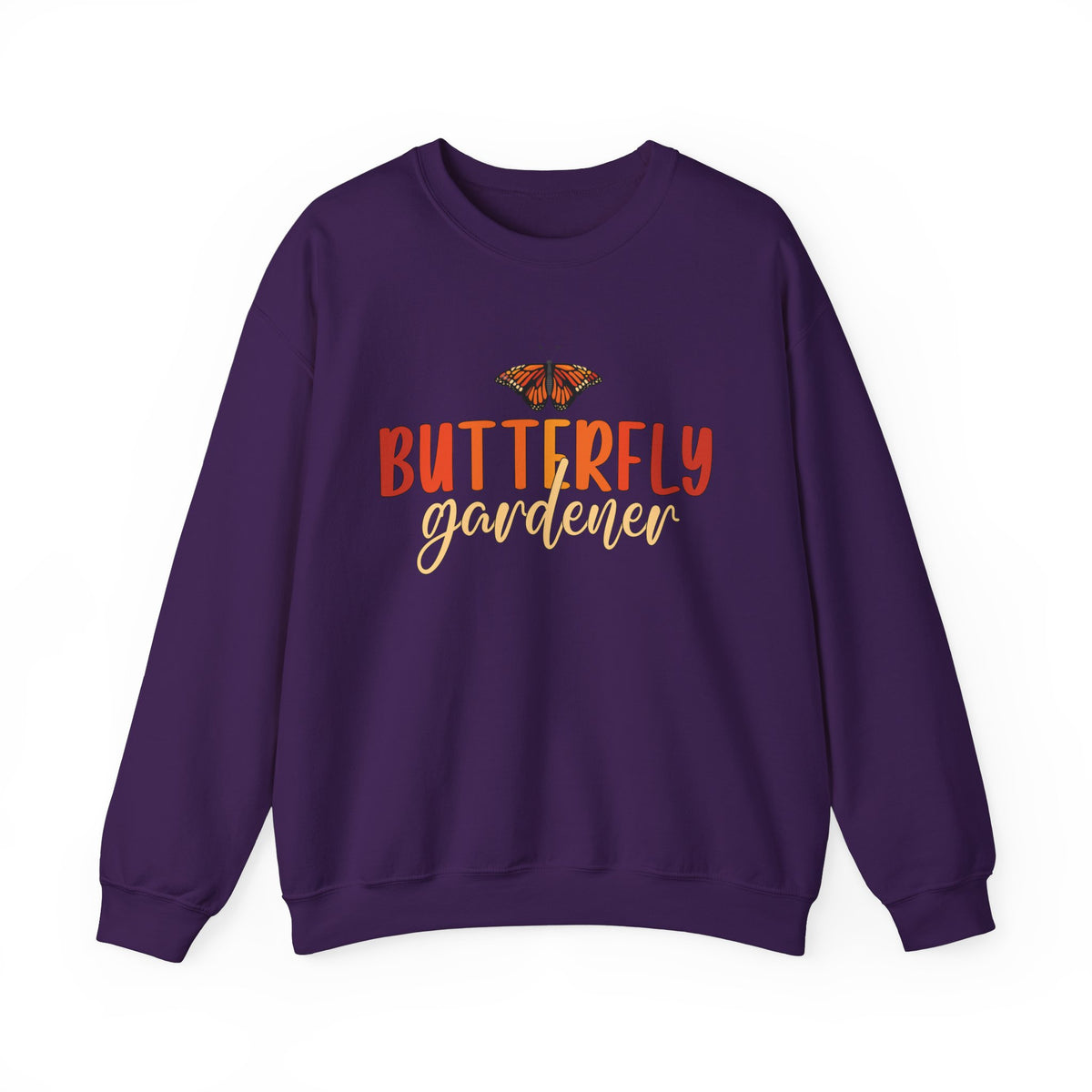 Monarch Butterfly Garden Shirt | Gift For Gardener | Nature Lover Butterfly Shirt | Unisex Crewneck Sweatshirt