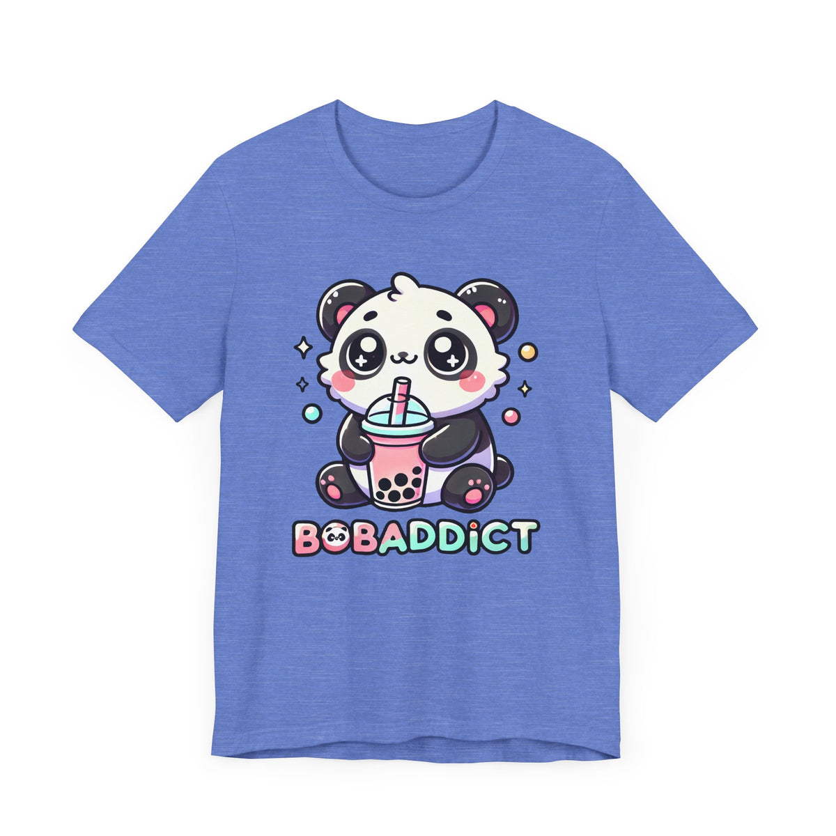 Boba Addict Cute Panda Bear Boba Tea Shirt | Kawaii Boba Shirt | Bubble Tea Lover Shirt  | Bella Canvas Unisex Jersey T-shirt