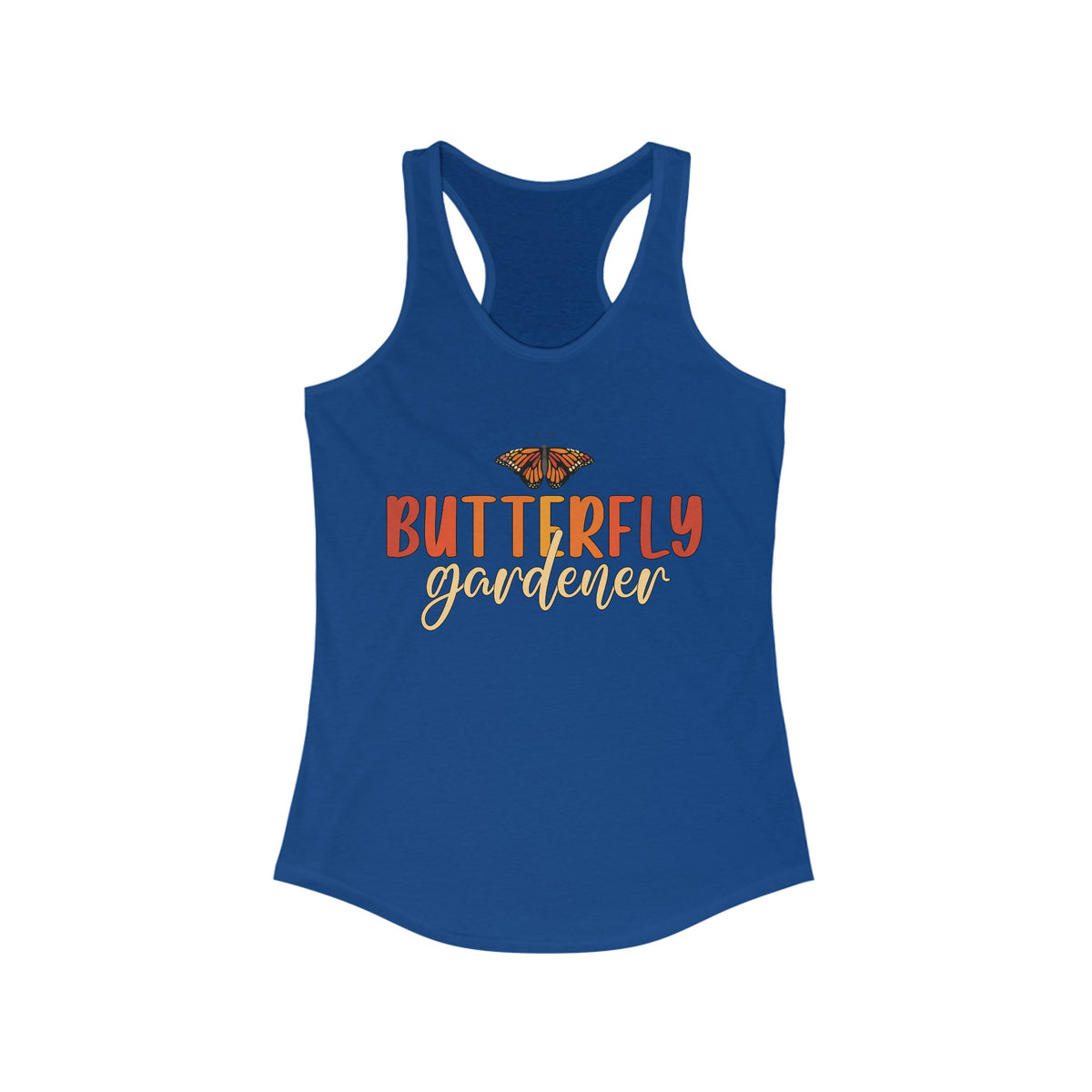 Monarch Butterfly Garden Shirt | Gift For Gardener | Nature Lover Butterfly Shirt | Women's Ideal Racerback Tank