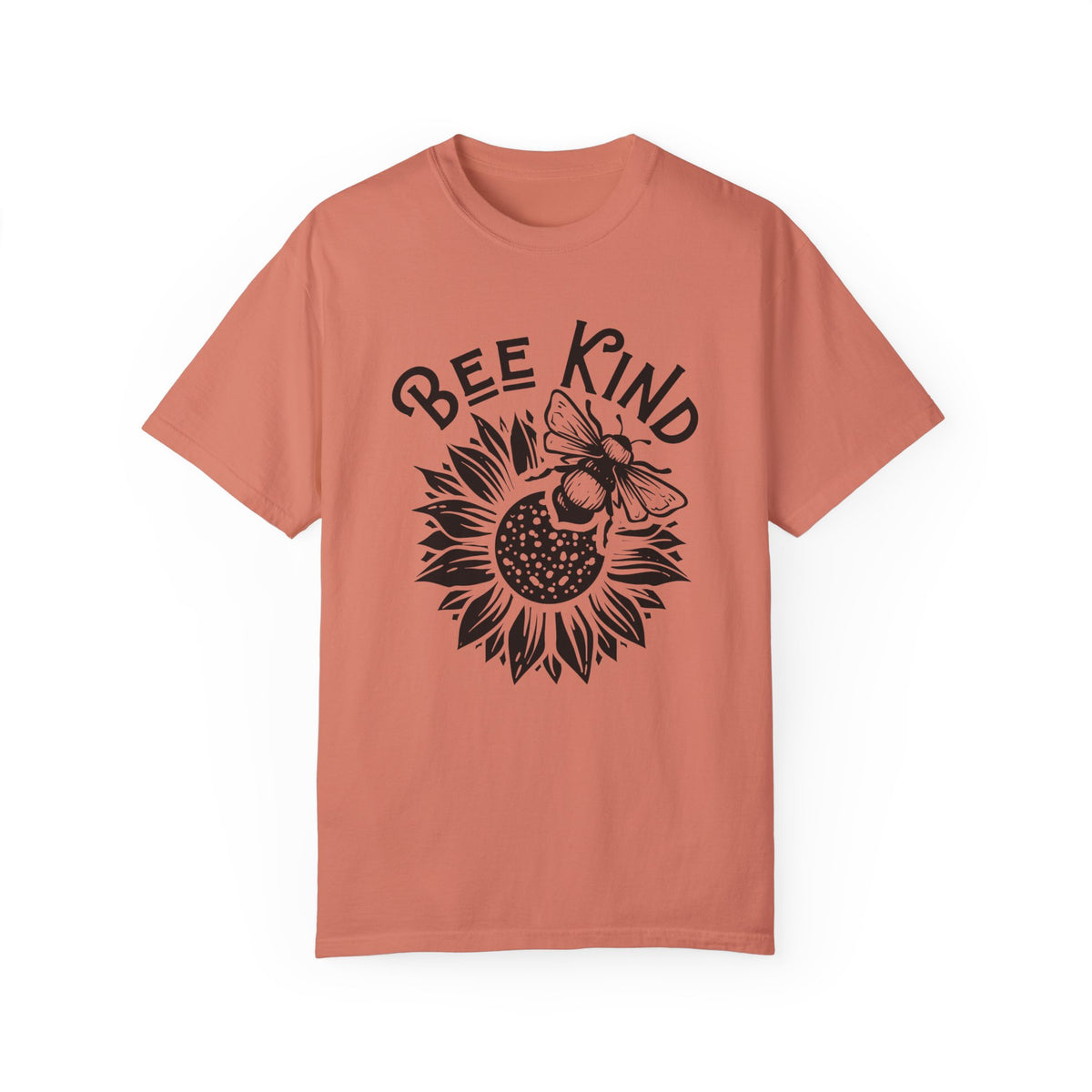 Be Kind Cute Bee Shirt | Bee Kind Sunflower Shirt | Nature Lover Gift for Her | Kindness Shirt | Unisex Garment-Dyed T-shirt
