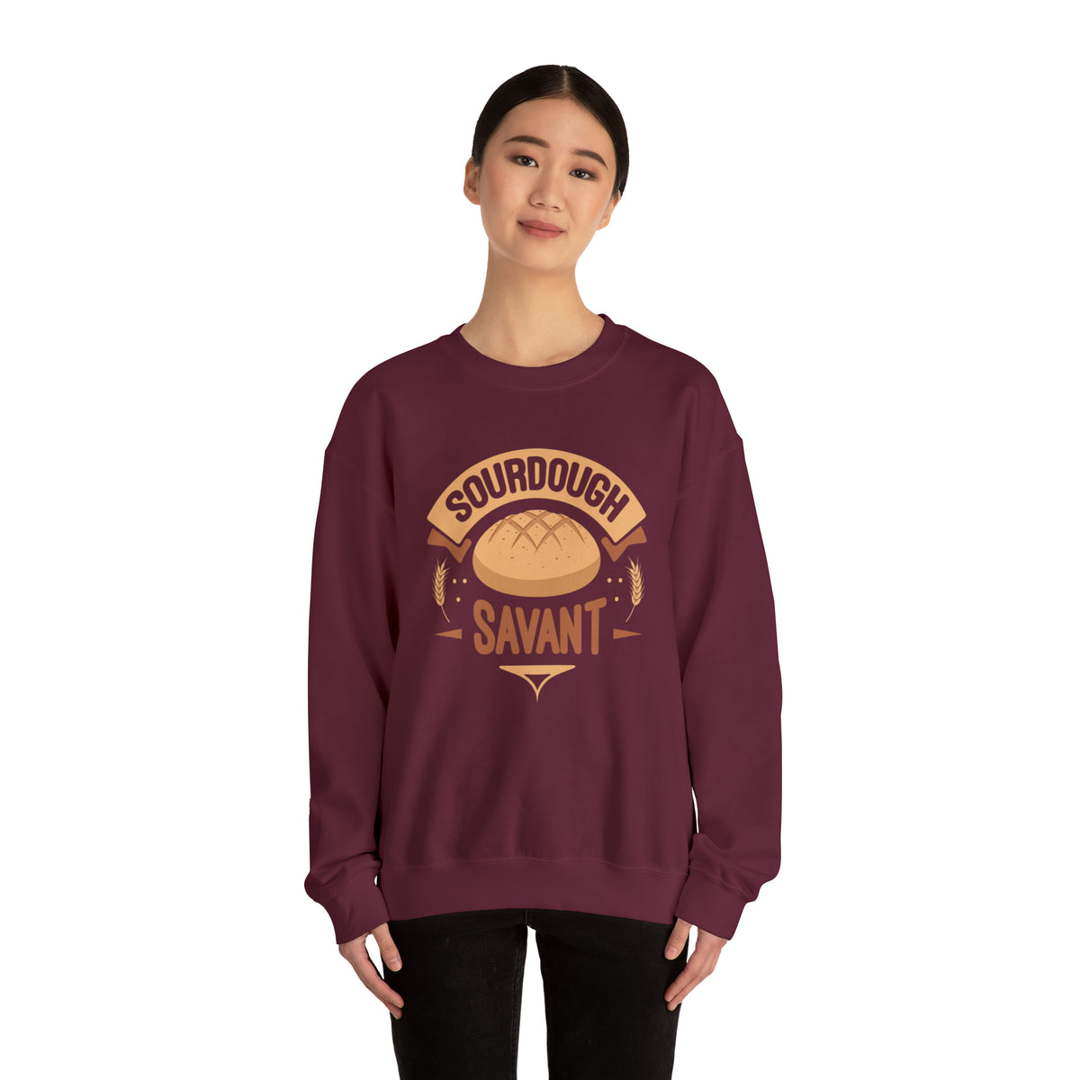 Sourdough Starter Savant Bread Baker Shirt | Sourdough Baking Gift | Unisex Crewneck Sweatshirt
