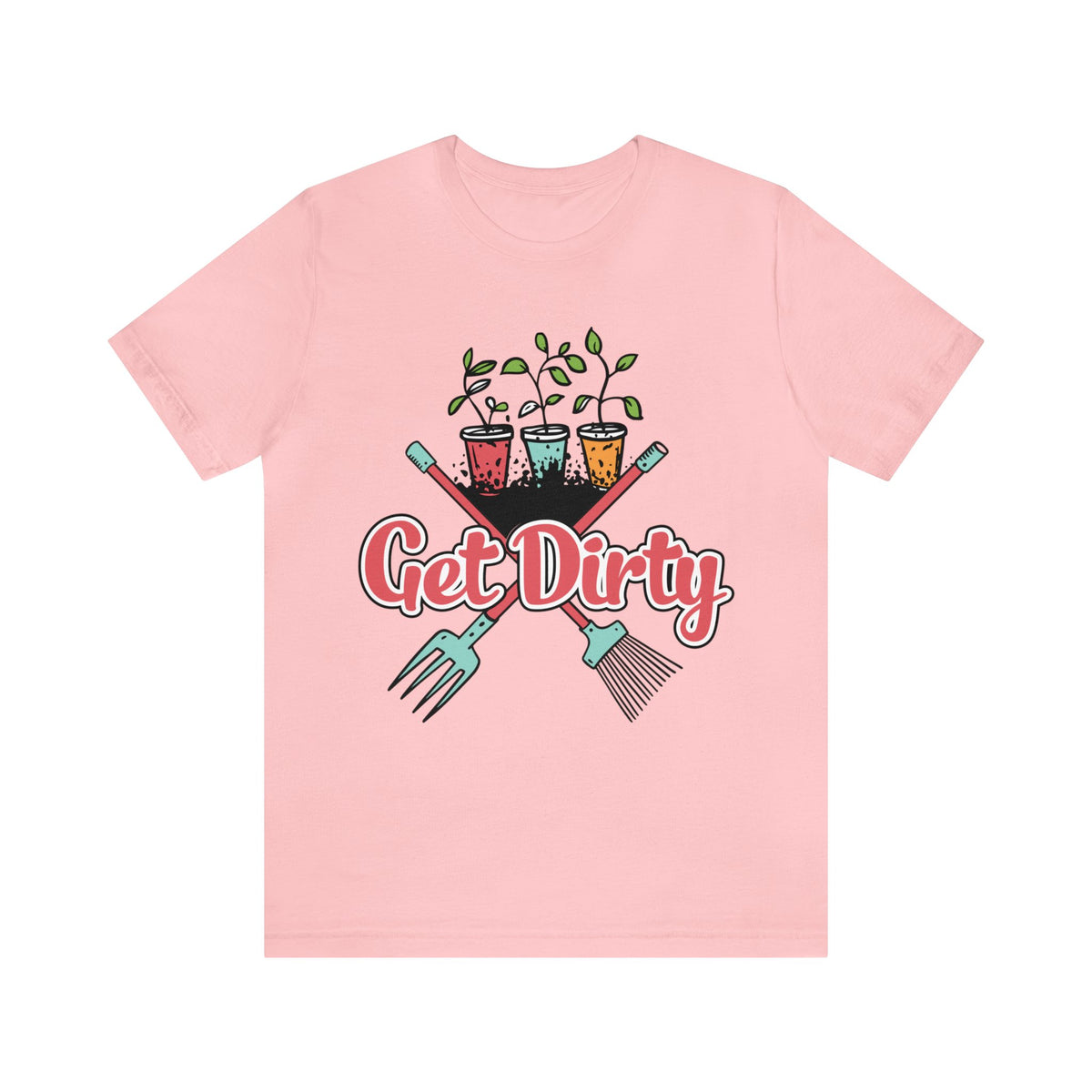 Get Dirty Plant Lady Funny Gardening Shirt | Plant Lover Gift | Unisex Jersey T-shirt