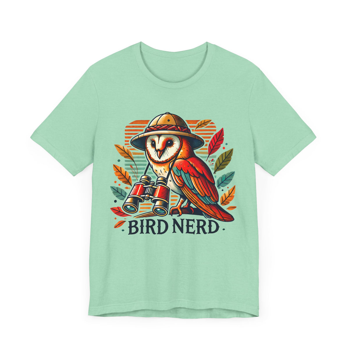 Funny Bird Nerd Owl Shirt | Bird Watcher Shirt | Bird Watching Gift | Ornithology Shirt | Cute Owl Gift | Unisex Jersey T-shirt