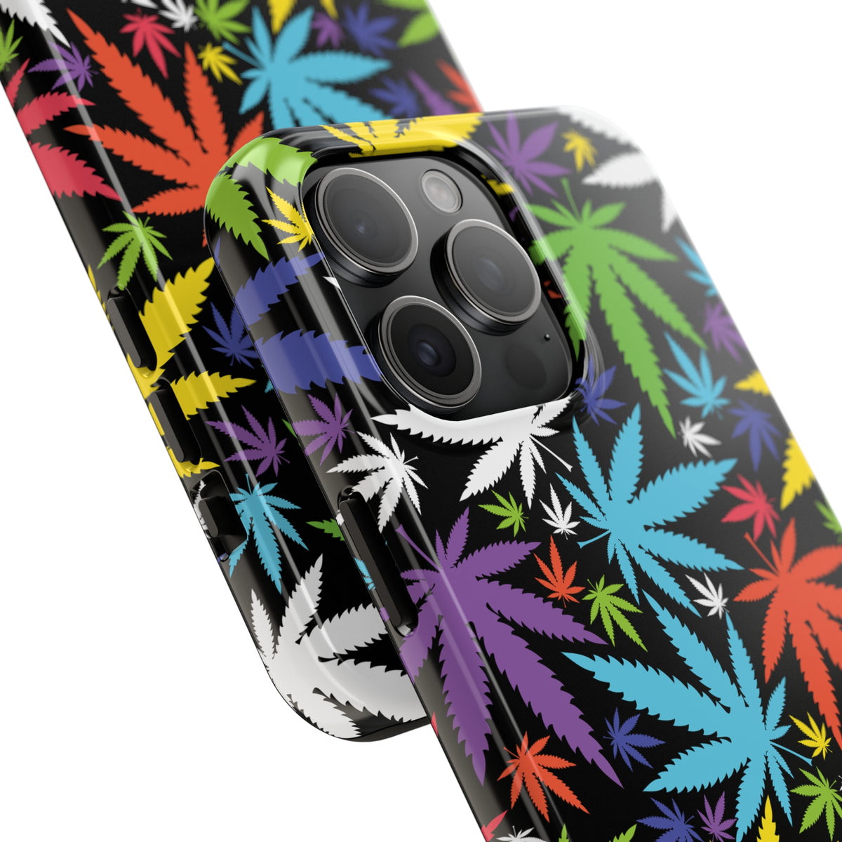 Neon Weed iPhone 15 14 13 12 11 Case (all models) | Marijuana Gift | Tough Phone Case
