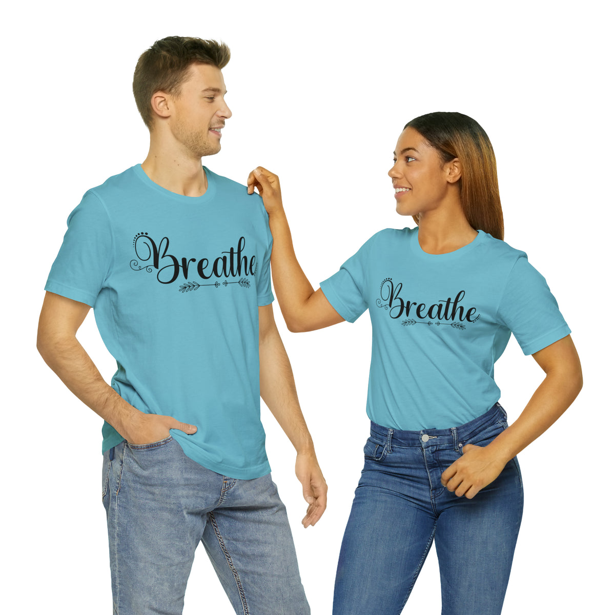 Breathe Yoga Lover Meditation Shirt | Yoga Meditation Gift | Unisex Jersey T-shirt