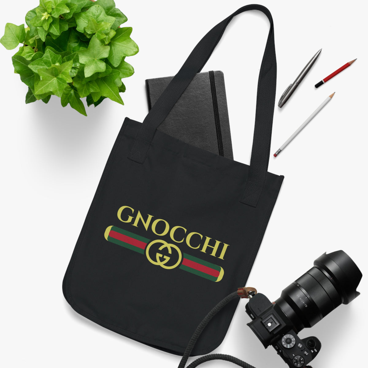 Gnocchi Pasta Funny Italian Tote Bag | Italy World Travel Gift | Organic Canvas Tote Bag