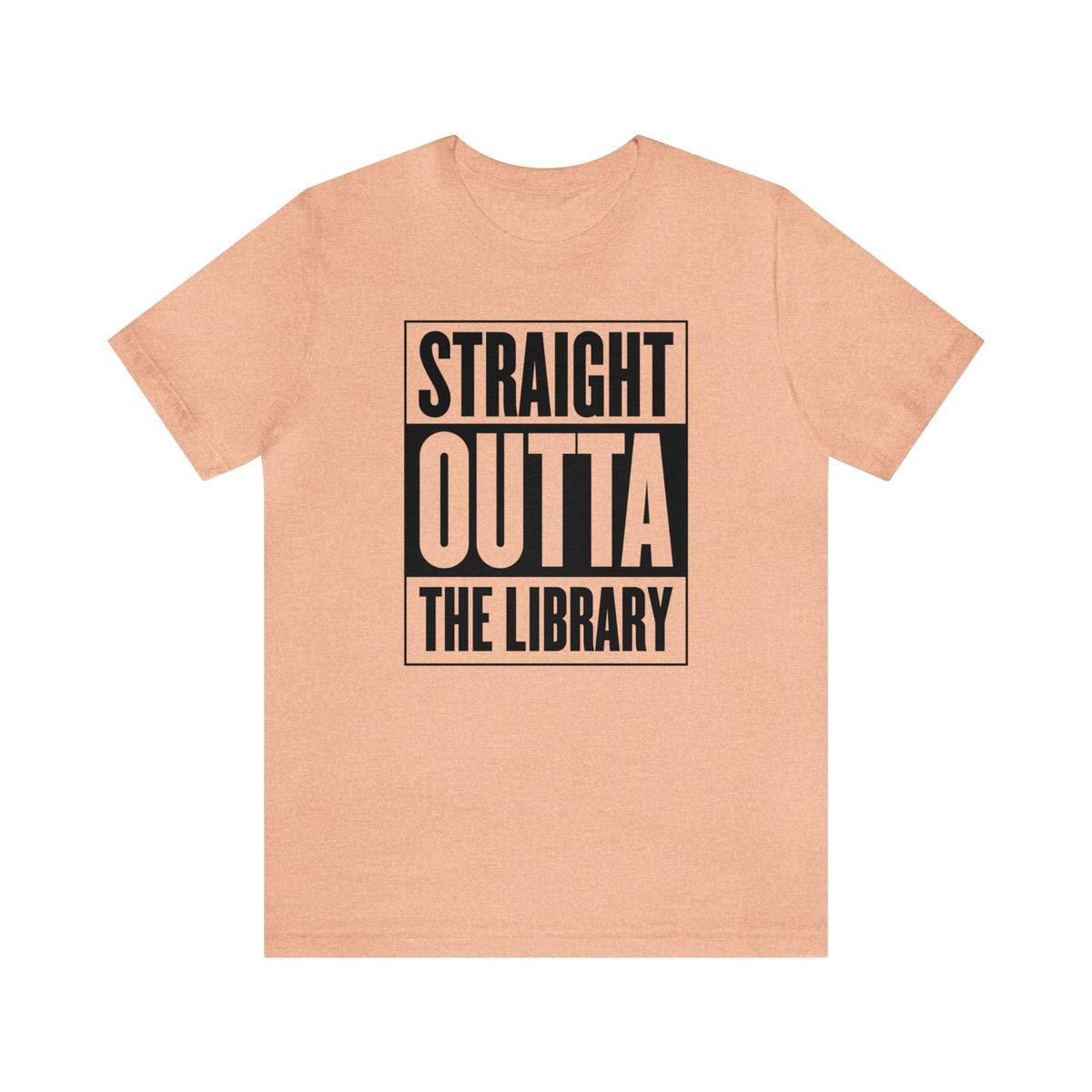 Library Book Worm Gift | Book Lover Library Shirt | Straight Outta Library Librarian Shirt | Unisex Jersey T-shirts