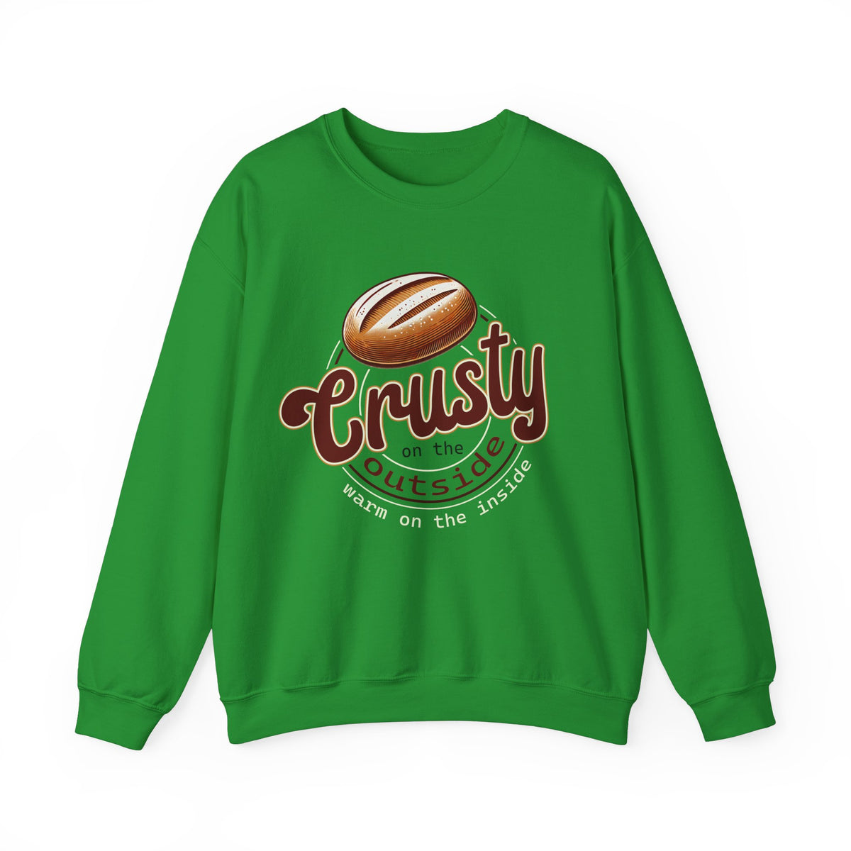 Crusty On The Outside Sourdough Bread Shirt | Funny Baking Shirt | Sourdough Lover Gift | Gift For Baker | Unisex Crewneck Sweatshirt