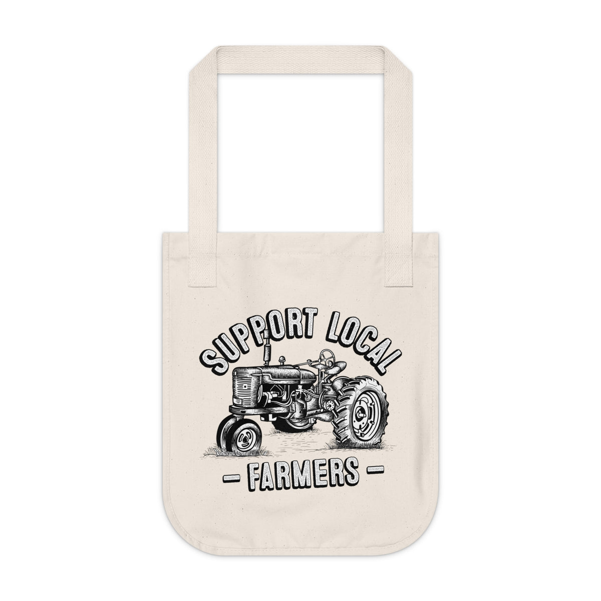 Support Local Farmers Farm To Table Tote Bag| Farm Girl Gift | Organic Canvas Tote Bag