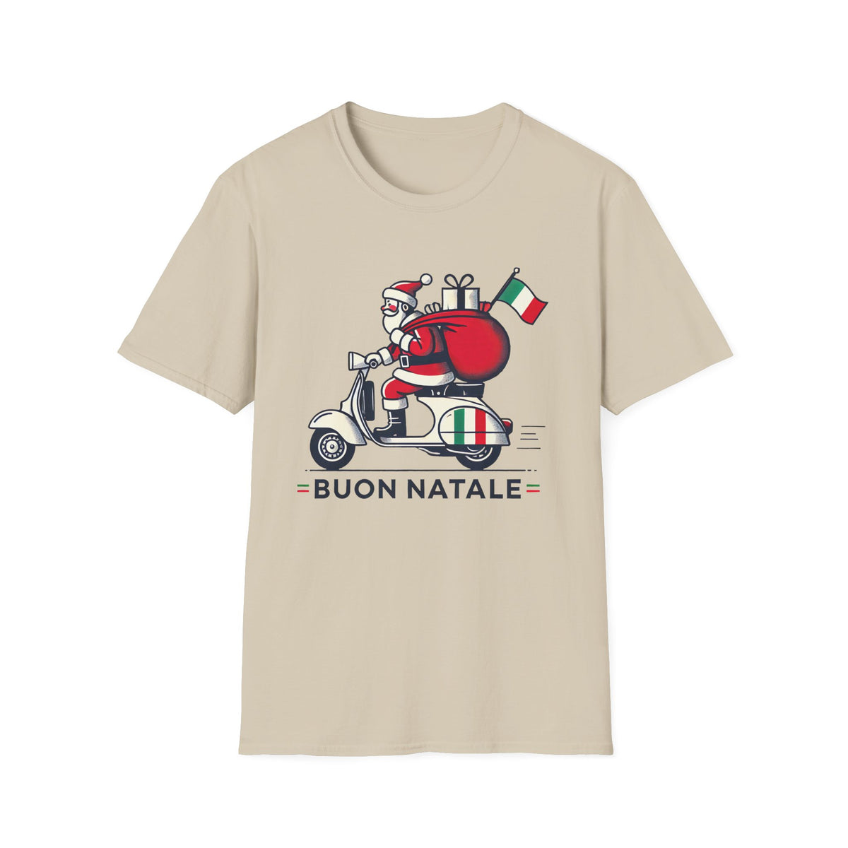 Buon Natale Italian Santa Christmas Shirt | Funny Marry Christmas Shirt | Italy Gift For Her |  Unisex Soft Style T-Shirt