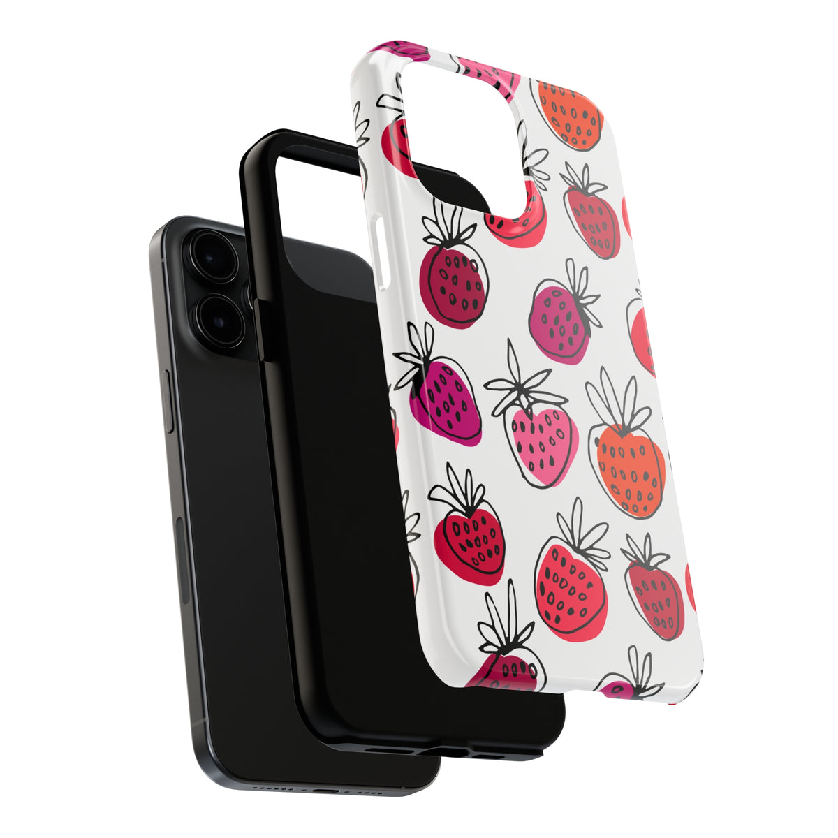 Strawberries iPhone 15 Phone Case | iPhone 11 12 13 14 15 (all models) | Strawberry Farm Gift | Tough Phone Case