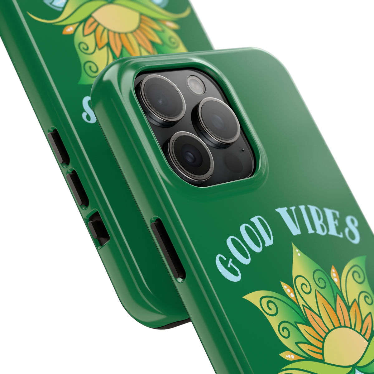 Good Vibes Positive Energy Phone Case | iPhone 15 14 13 12 11 Phone Case | Yoga Lover Gift | Tough Impact-resistant Phone Case