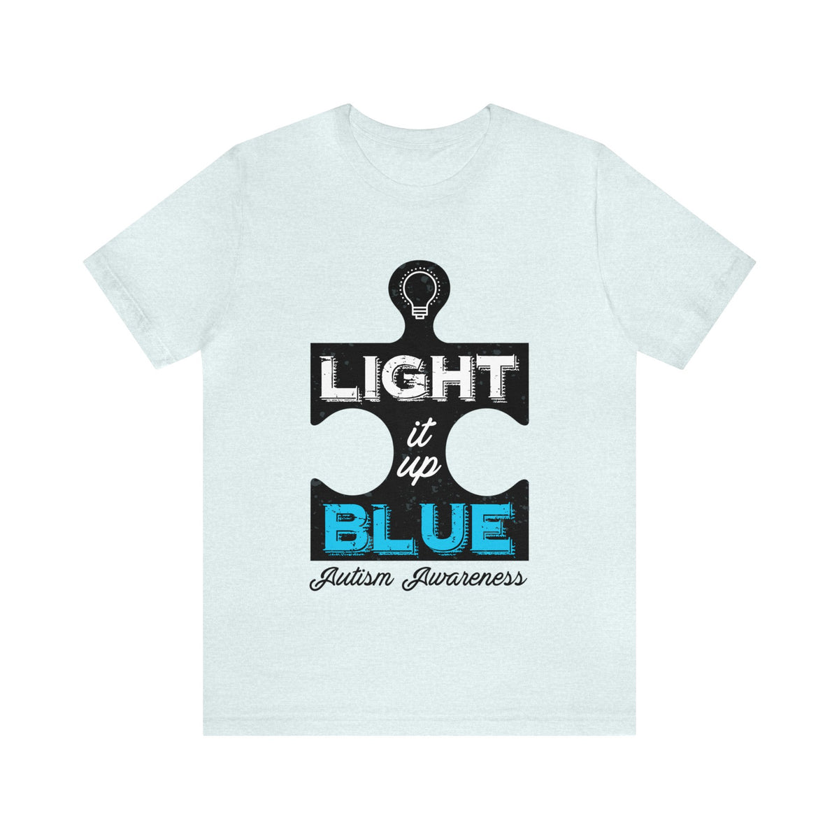 Light It Up Blue Autism Awareness Shirt | Autism Awareness Gift | Bella Canvas Unisex Jersey T-shirt