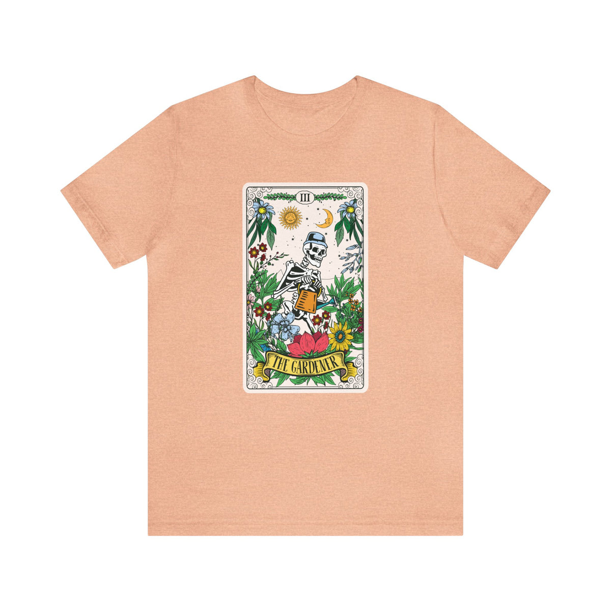 The Gardener Tarot Card Gardening Shirt | Tarot Card Gardener Gift | Unisex Jersey T-shirt