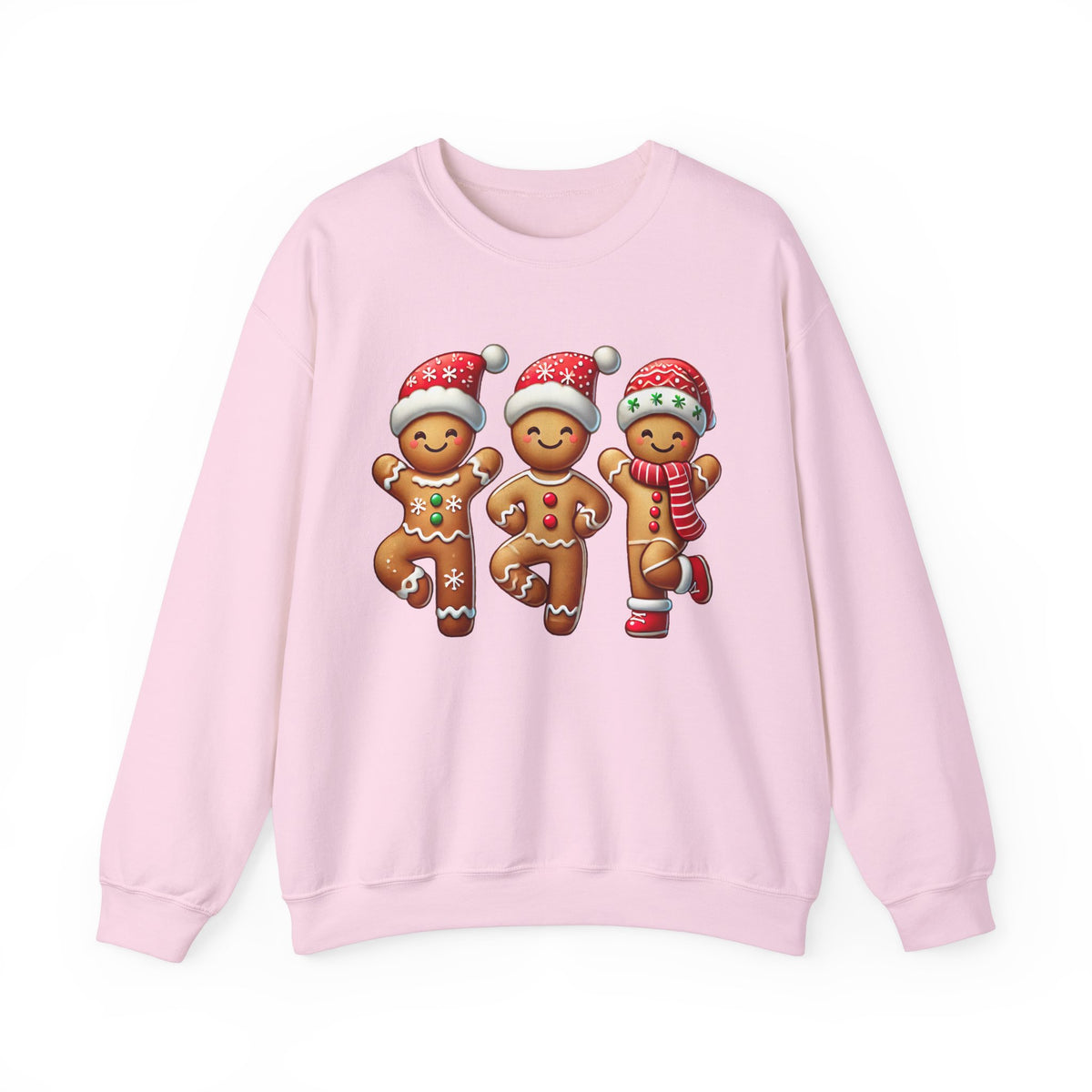 Dancing Gingerbread Cookies Christmas Shirt | Cute Gingerbread Man Shirt | Christmas Gift For Dancer | Unisex Crewneck Sweatshirt