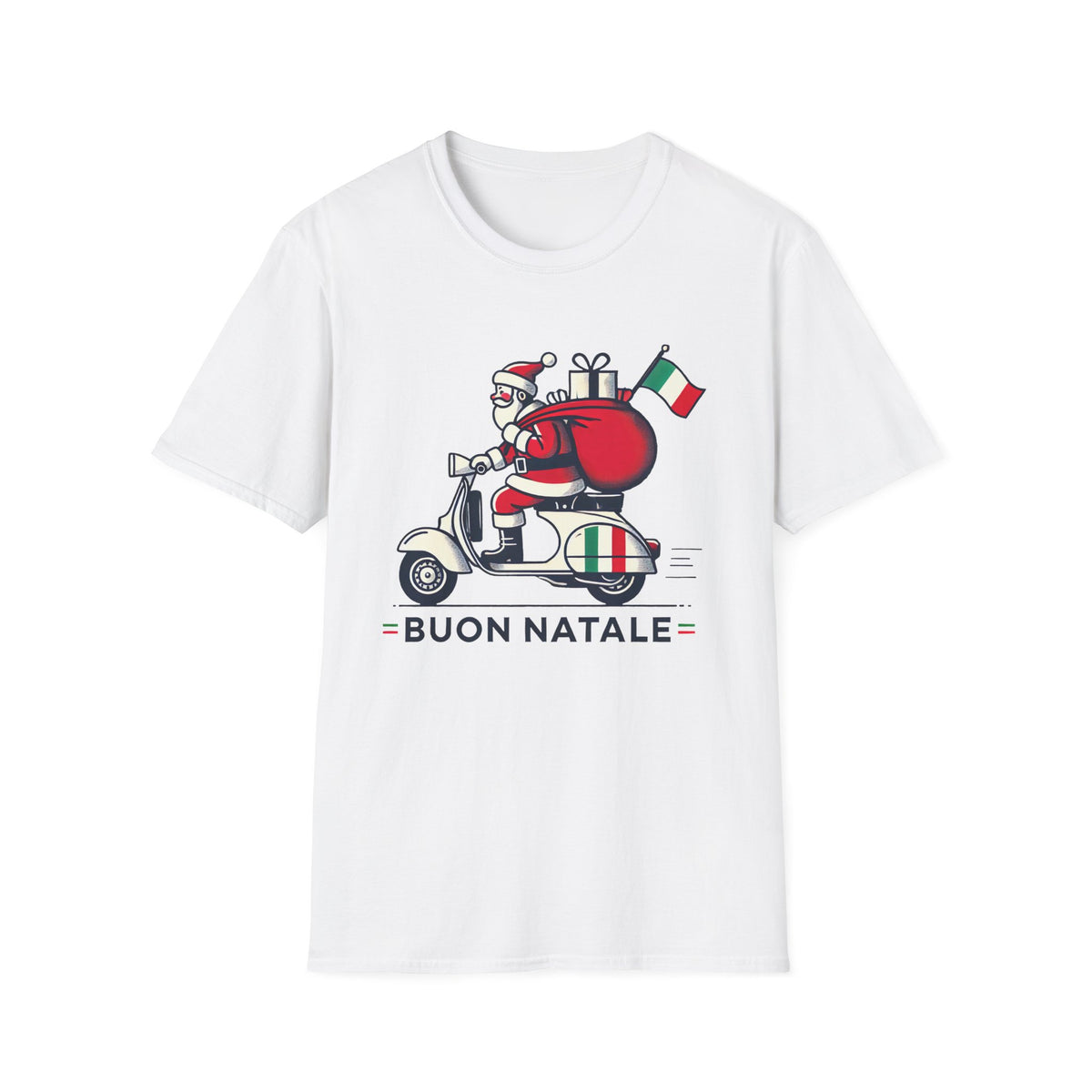 Buon Natale Italian Santa Christmas Shirt | Funny Marry Christmas Shirt | Italy Gift For Her |  Unisex Soft Style T-Shirt